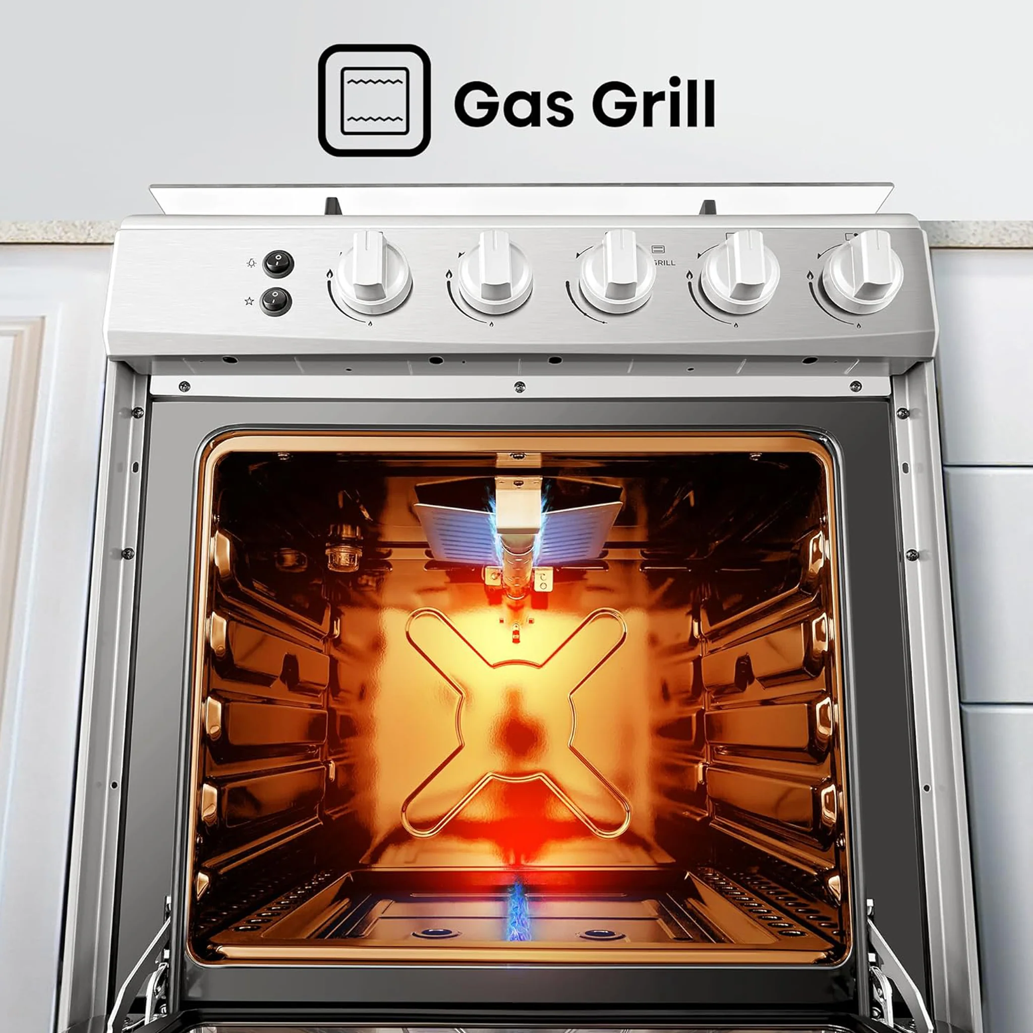 Hisense 60X60Cm 4 Burner Cooking Range, HFG60121X - Image 6