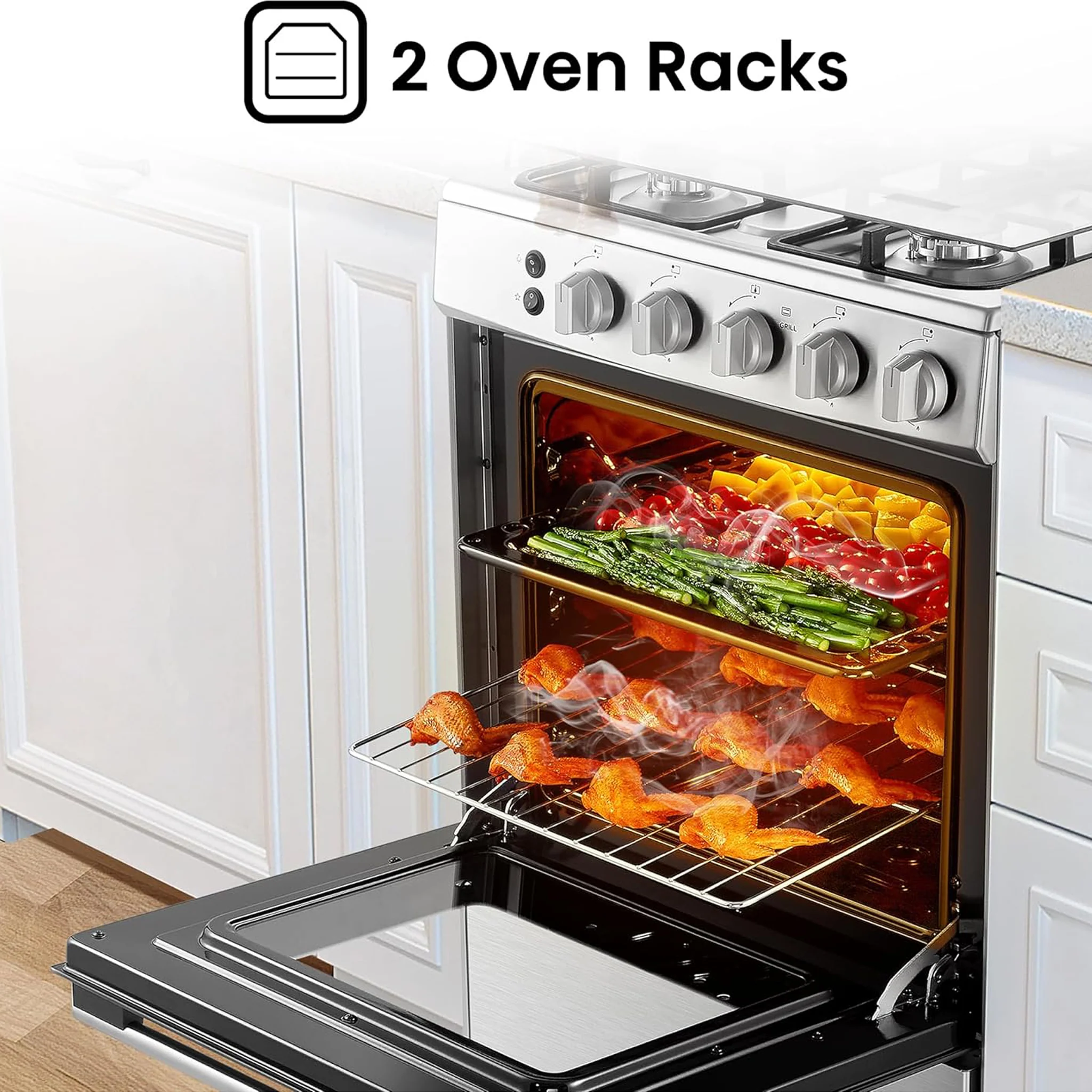 Hisense 60X60Cm 4 Burner Cooking Range, HFG60121X - Image 7