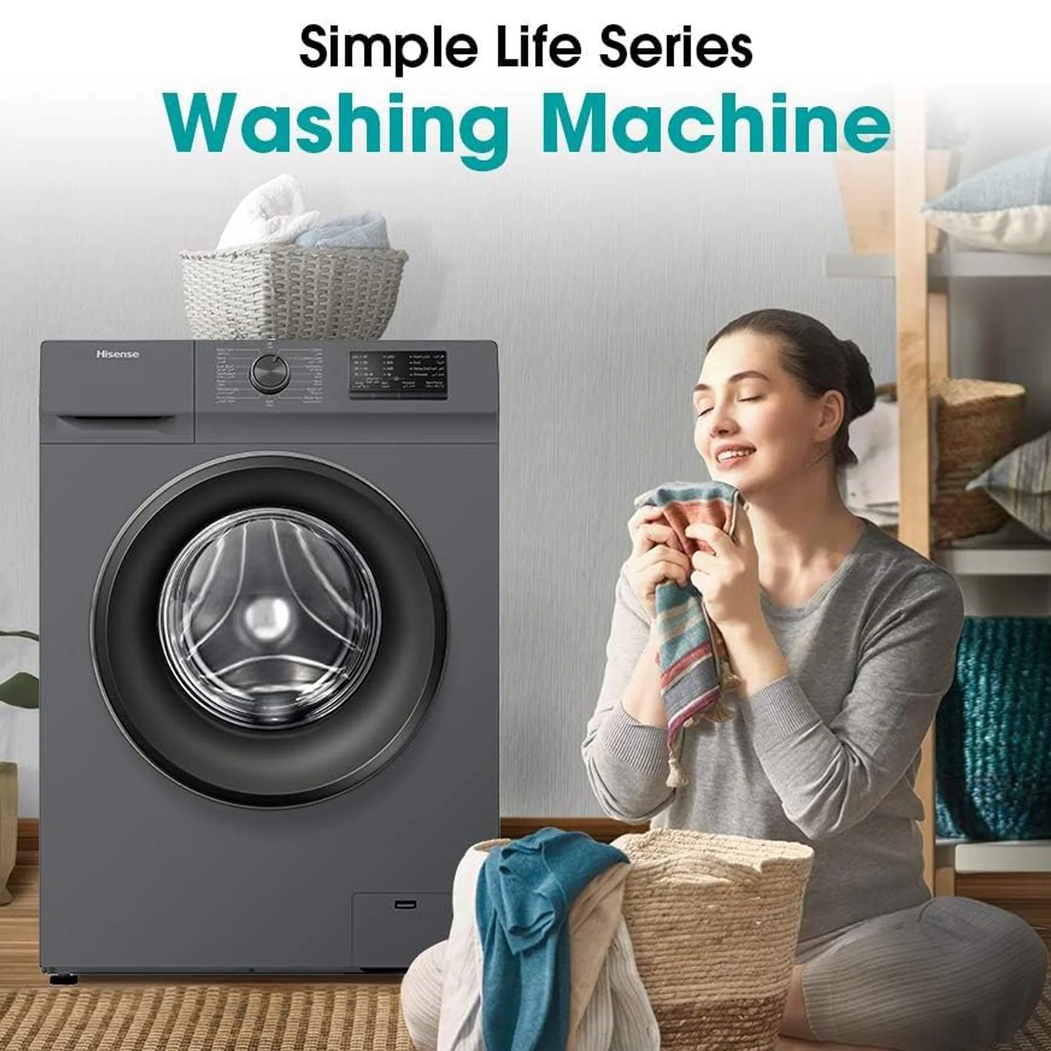 Hisense 7KG Fully Automatic Washing Machine, WFVB7012MT - Image 9