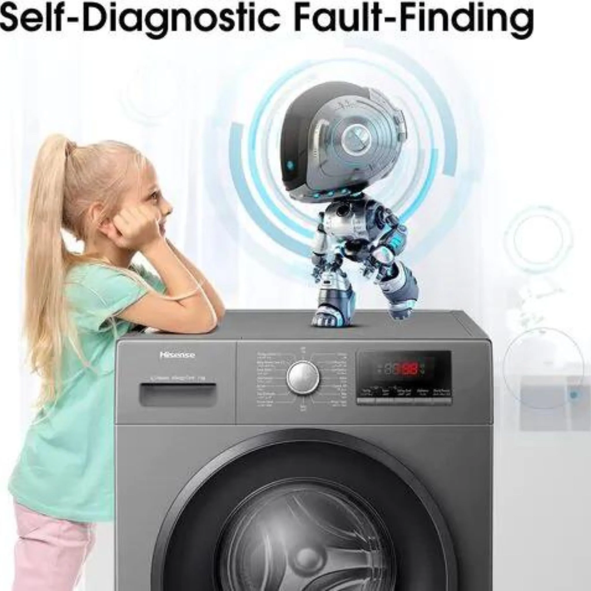 Hisense Washing Machine 7KG, WFPV7012MT - Image 2