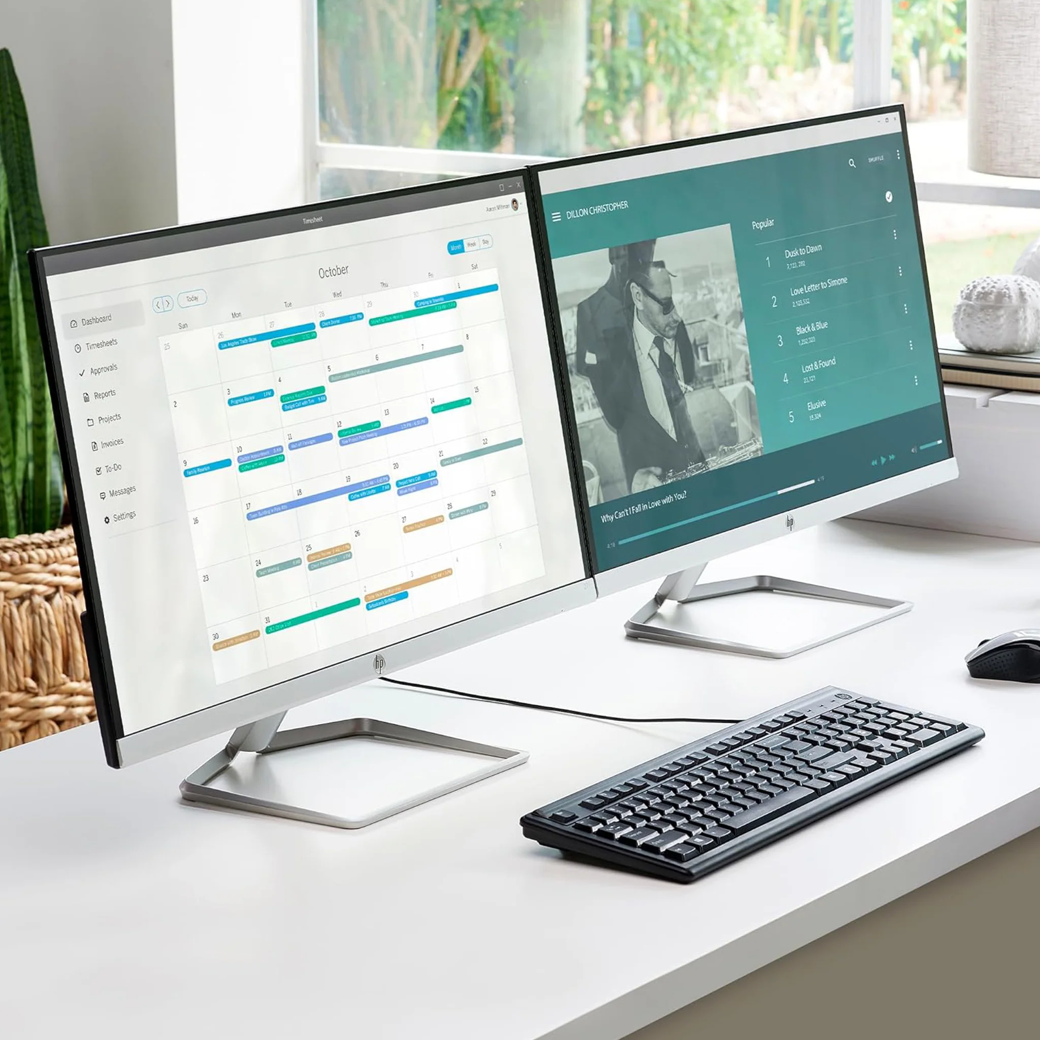 HP 27 inch LED Display Monitor - Full HD, 27F - Image 6