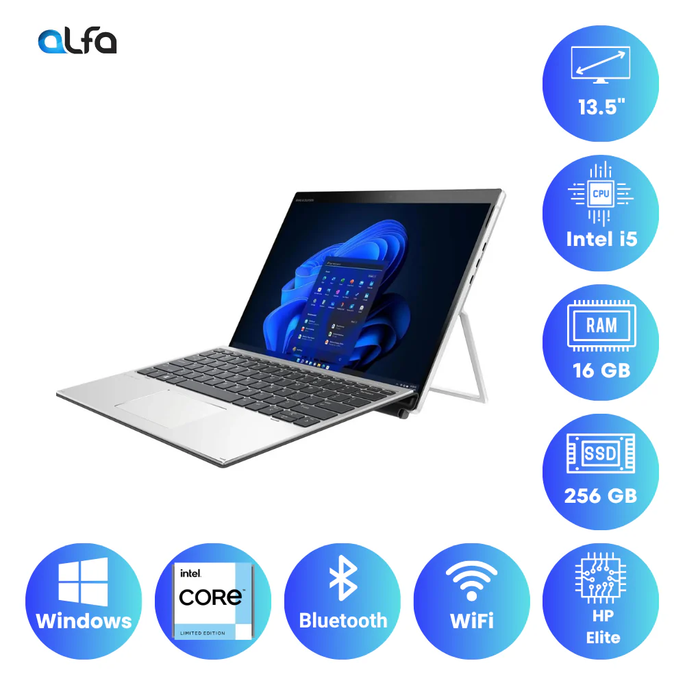 HP Elite X2 G8 – 13 inch Touch-Screen - 2 in 1 – Intel Core i5 - 16GB RAM - 256GB SSD - Image 2
