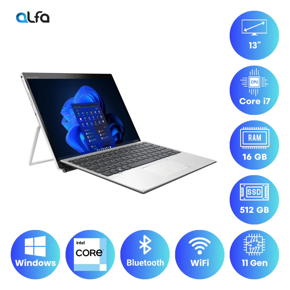 HP Elite X2 G8 – 13 inch Touch-Screen - 2 in 1 – Intel Core i7- 16GB RAM - 512GB SSD - Image 3
