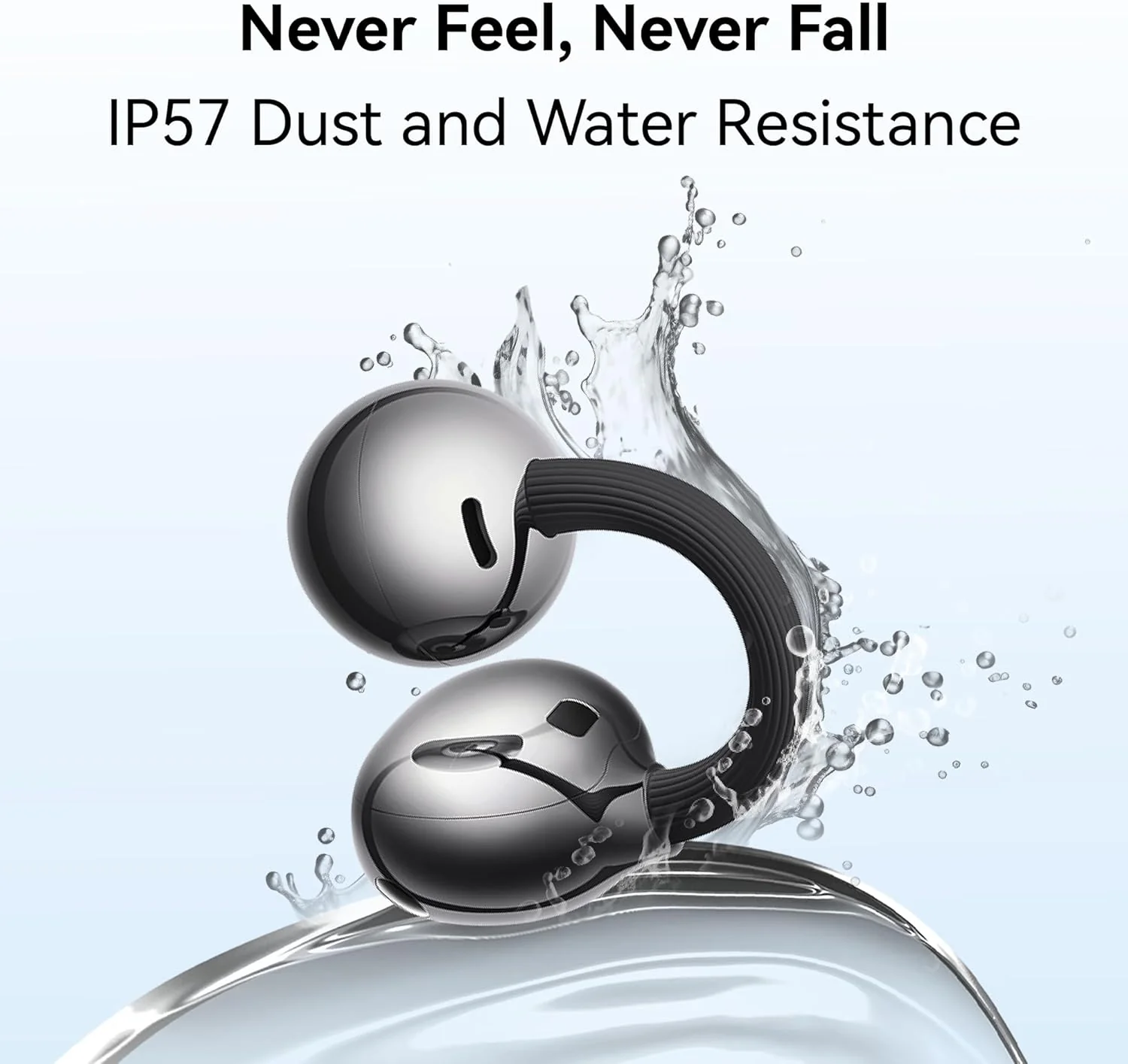 Huawei Free Clip Earbuds - Black - Image 8