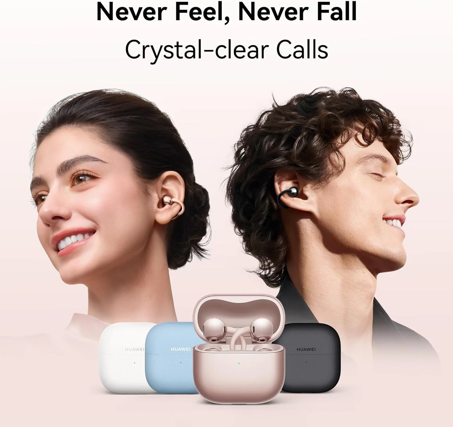 Huawei Free Clip Earbuds - Rose Gold - Image 6