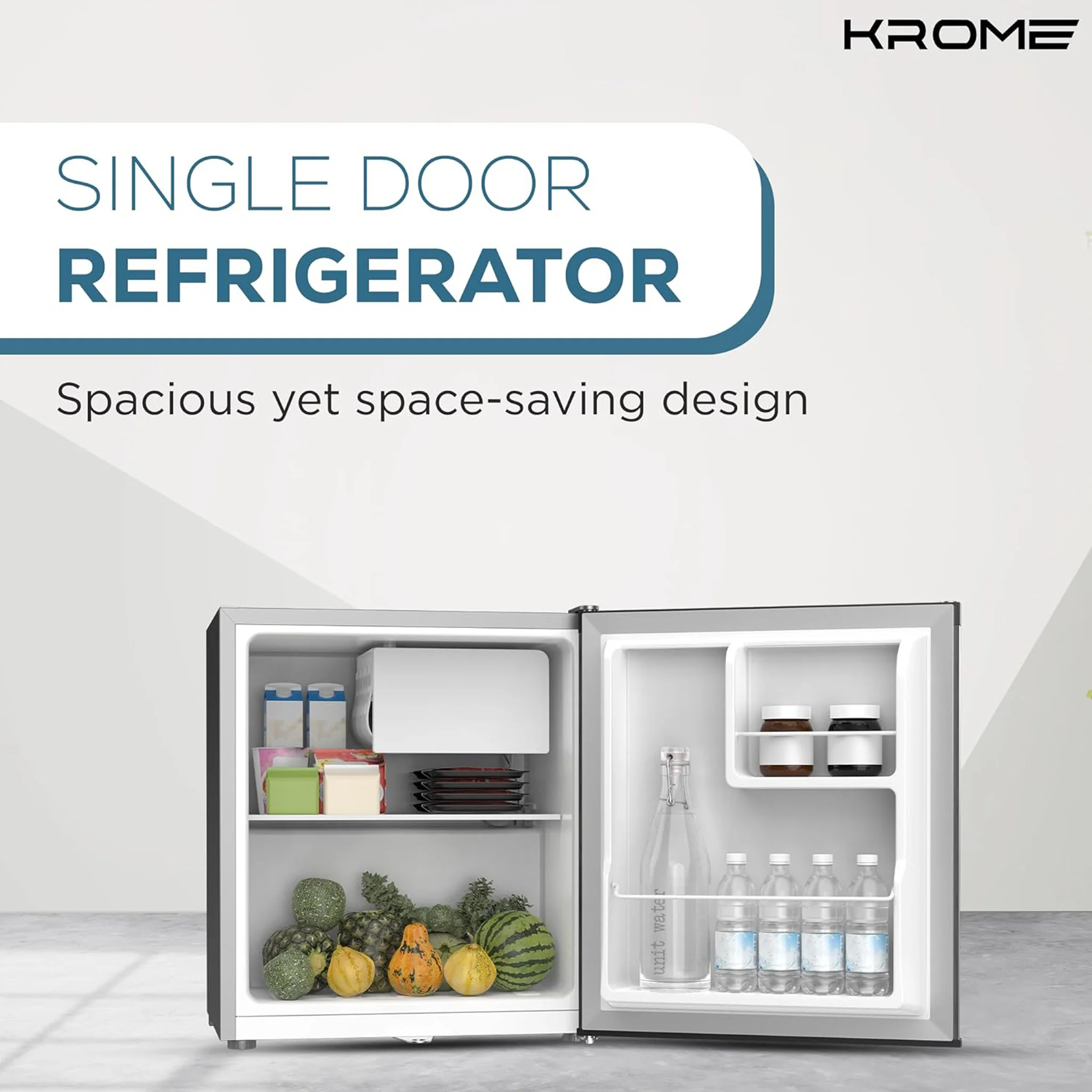 Krome 60L Single Door Refrigerator, KR-RDC 60H - Image 4