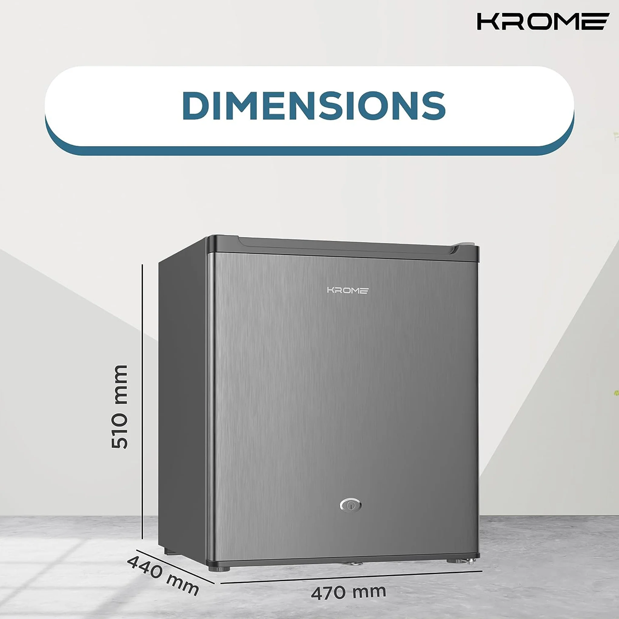 Krome 60L Single Door Refrigerator, KR-RDC 60H - Image 8