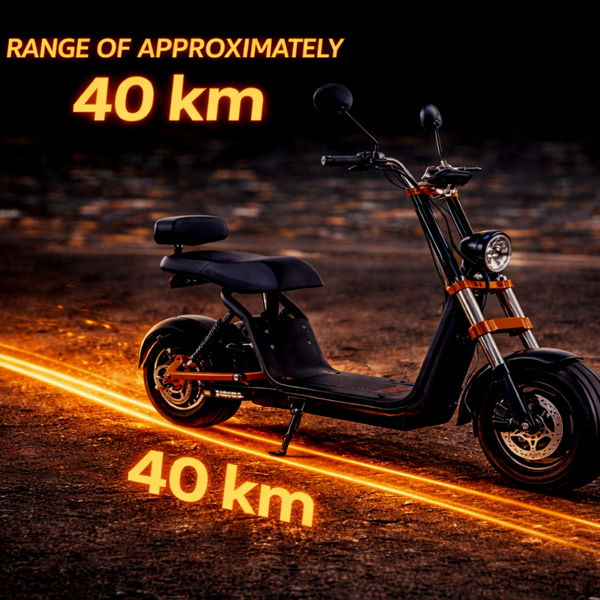 Kugoo Electric Scooter 1200W 40KM Range 50KM Speed, C2 - Image 3