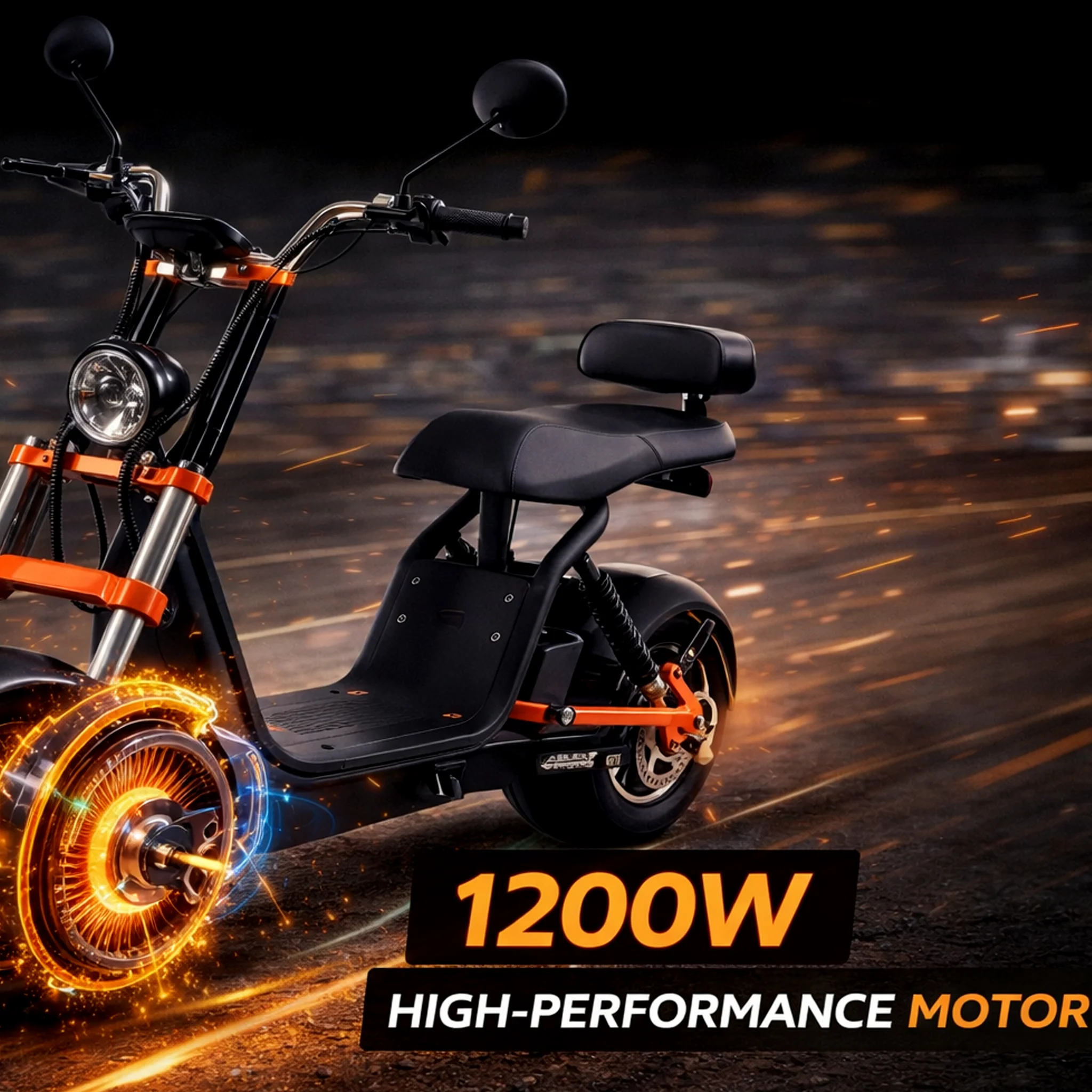 Kugoo Electric Scooter 1200W 40KM Range 50KM Speed, C2 - Image 4