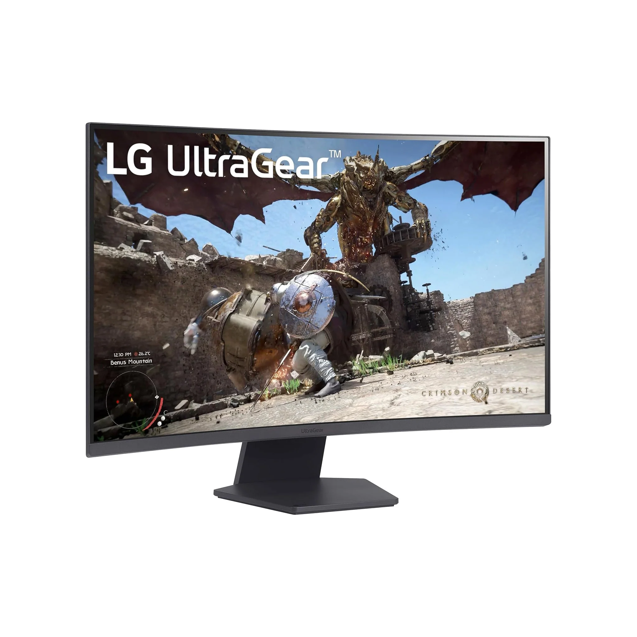 LG 32 inch Ultragear Curved Gaming Monitor QHD - 180Hz, 32GS60QC-B - Image 3