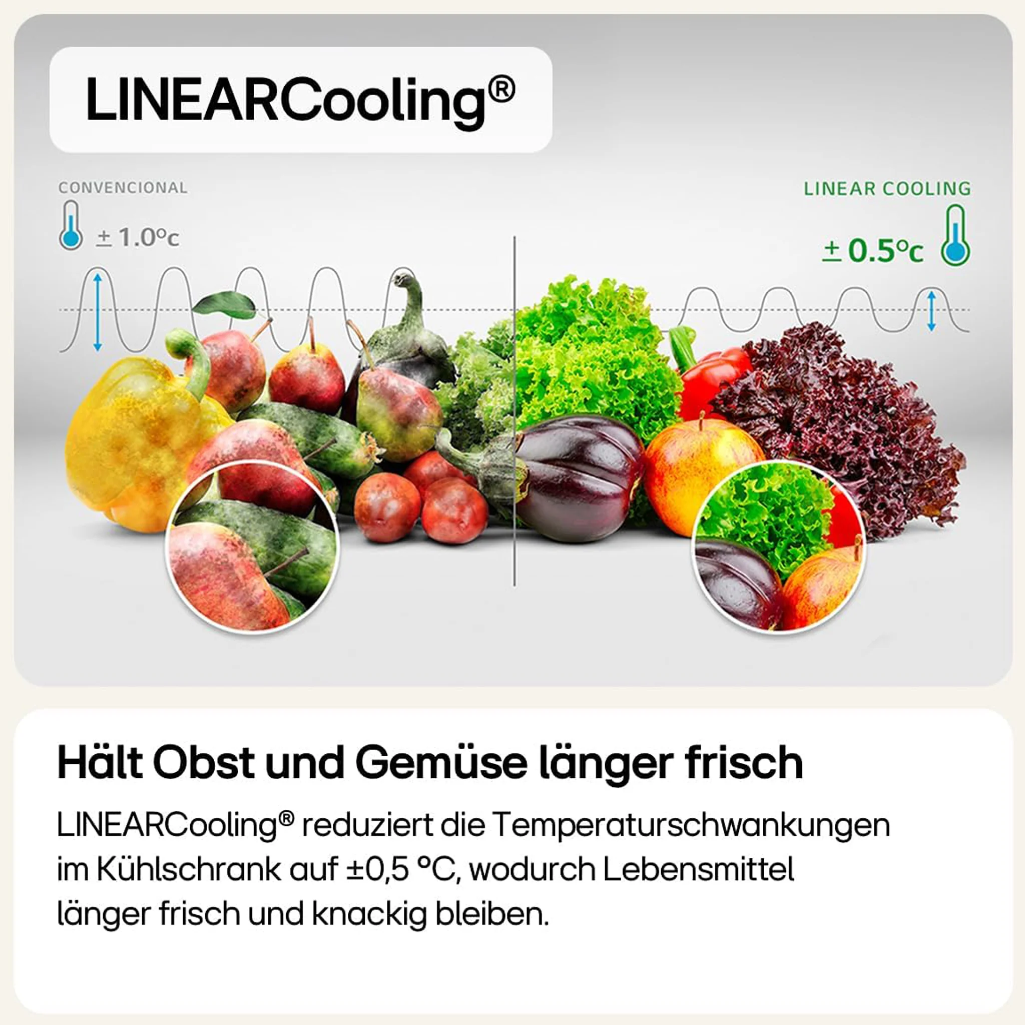 LG 387L No Frost Class A Fridge Freezer with FlatDoor Design, GBV7280AEV - Image 7