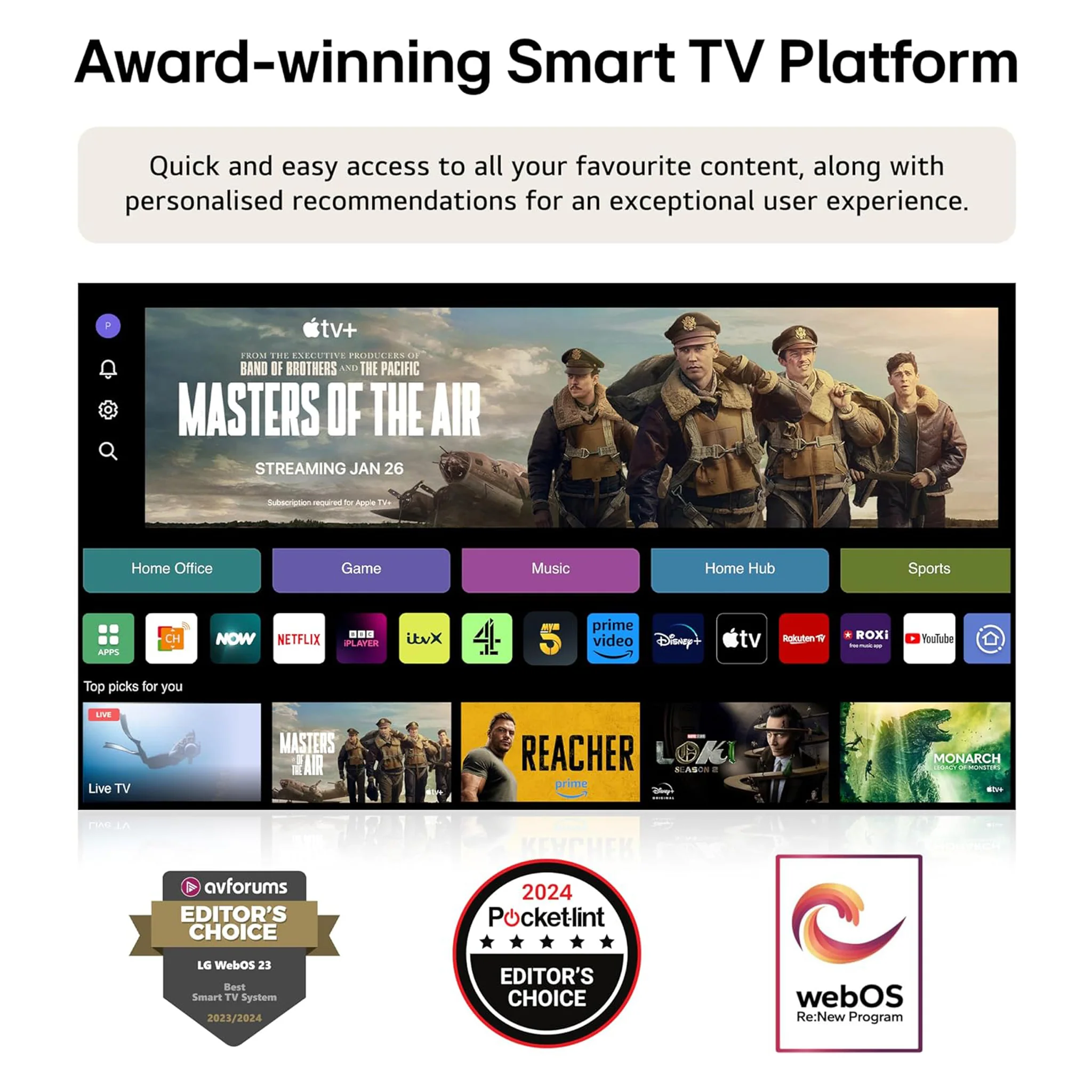 LG 43 inch Smart TV - 4K, 43UT90 - Image 9