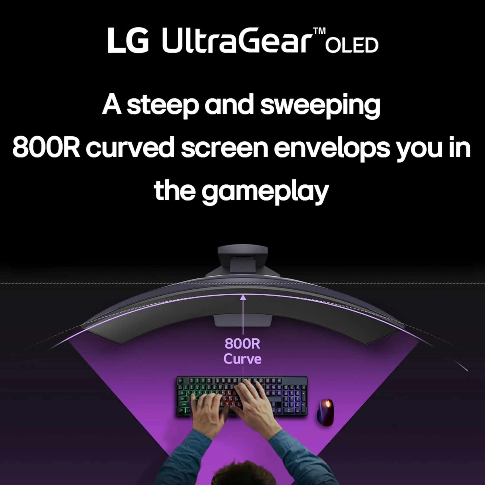 LG 45" Ultragear OLED Curved Gaming Monitor - 240Hz, 45GS95QE - Image 7
