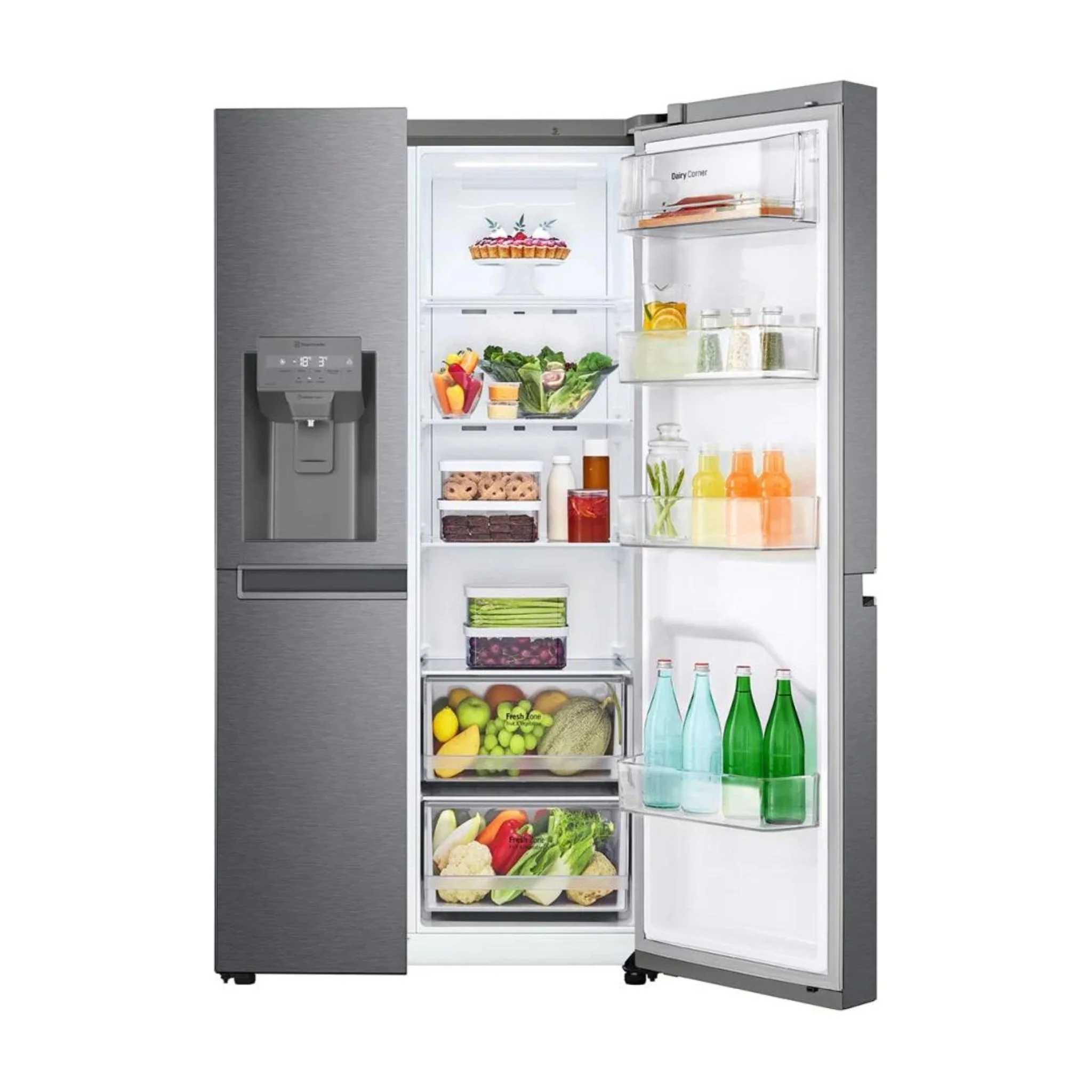LG 635L Side by Side Refrigerator, LGE GSLD50DSX M - Image 2