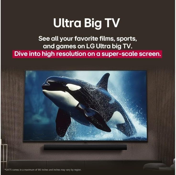 LG 75 inch Smart TV - 4K, 75UA85 - Image 8