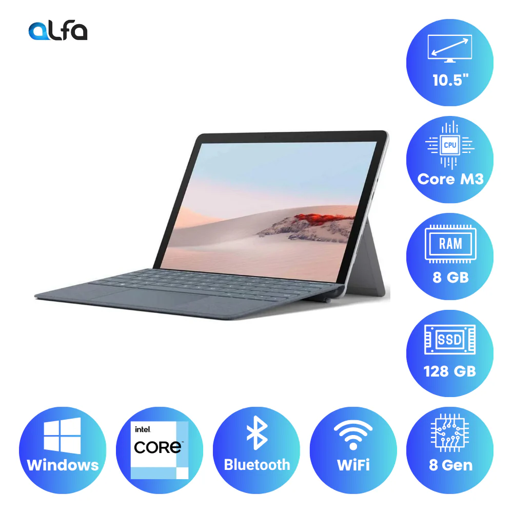 Microsoft Surface Go 2 – 10.5" – Core M3 - 8GB RAM - 128GB SSD - Image 2