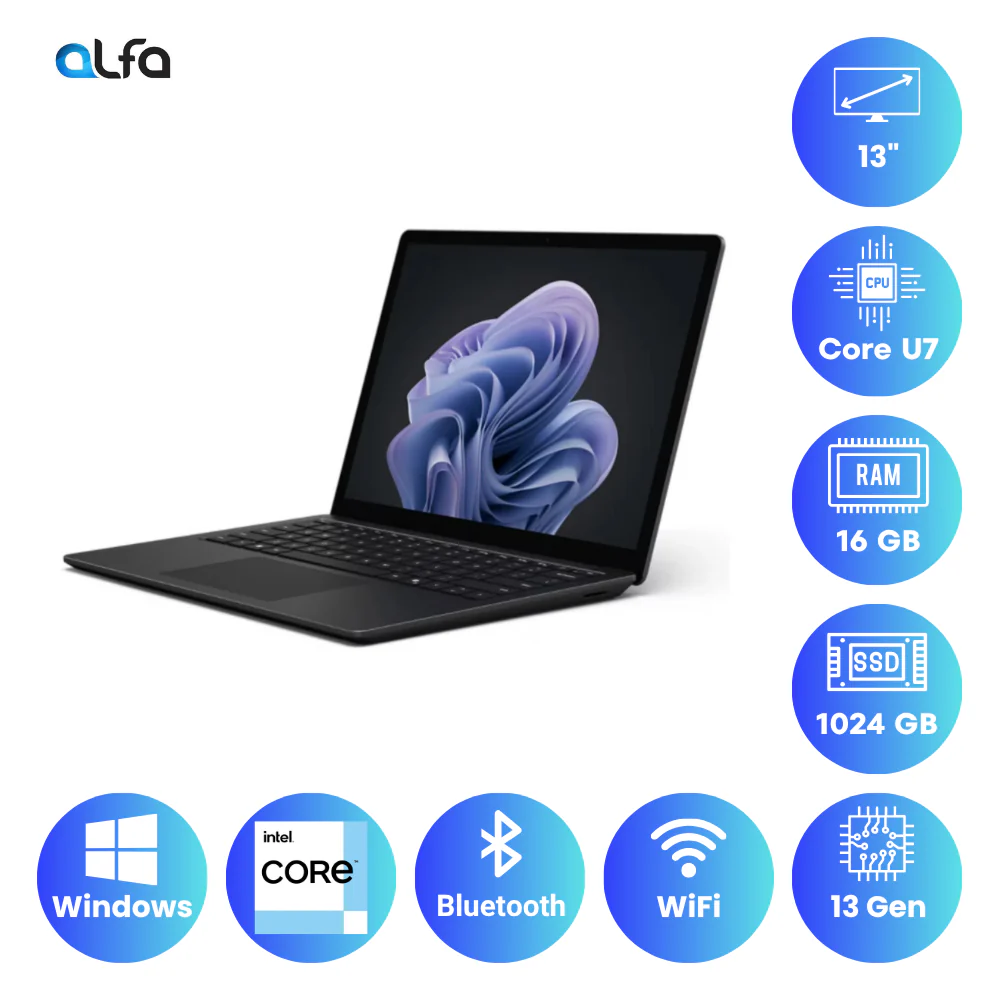 Microsoft Surface Laptop 6 – 13.5 inch Touch-Screen – Intel Core Ultra 7 - 16GB RAM - 1TB SSD - Image 2