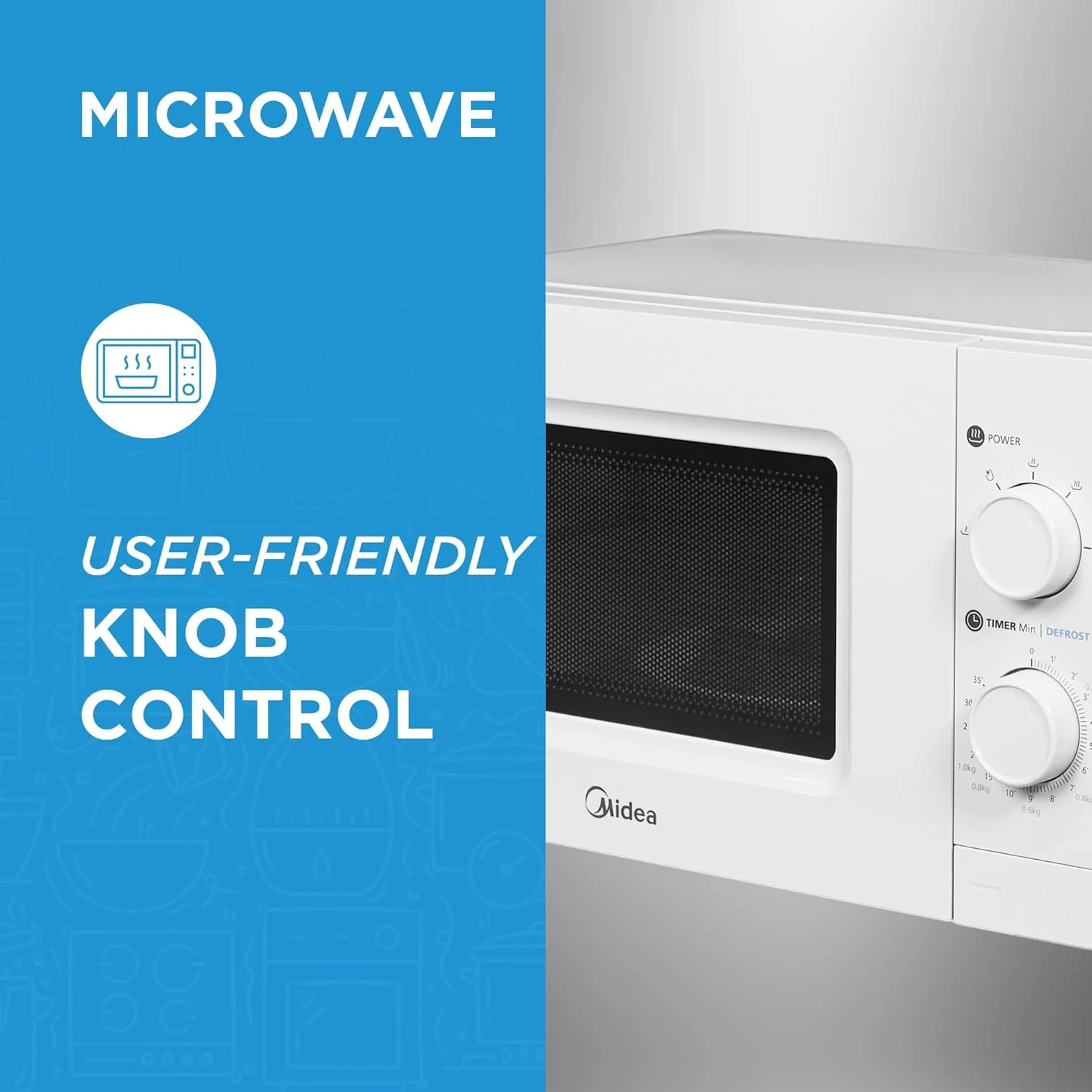 Midea 20 Liters Solo Microwave Oven, MO20MWH - Image 5