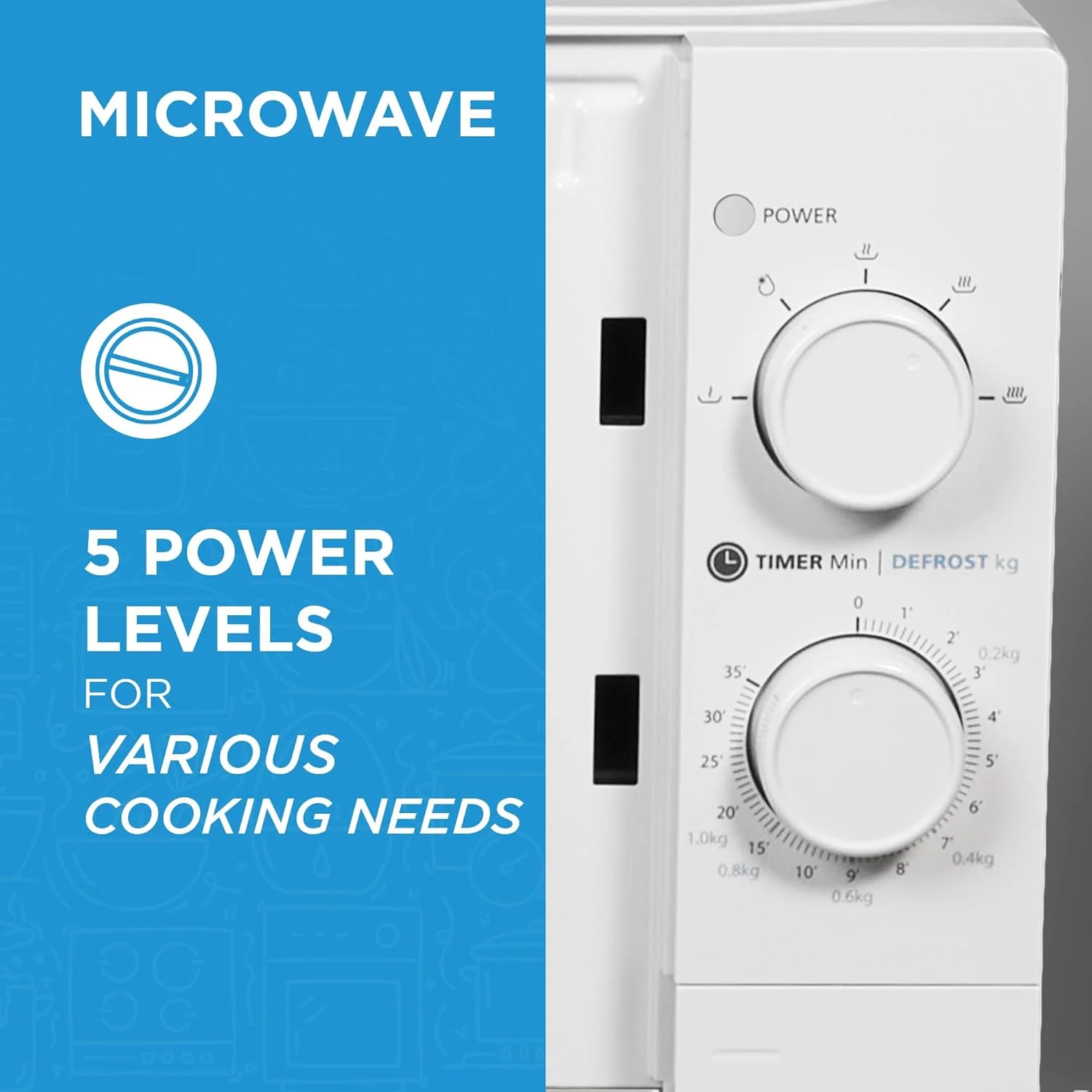 Midea 20 Liters Solo Microwave Oven, MO20MWH - Image 6