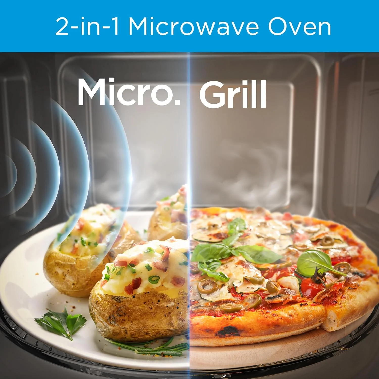Midea 29L 2-in-1 Microwave Oven with Grill, EG9P032MX - Image 3