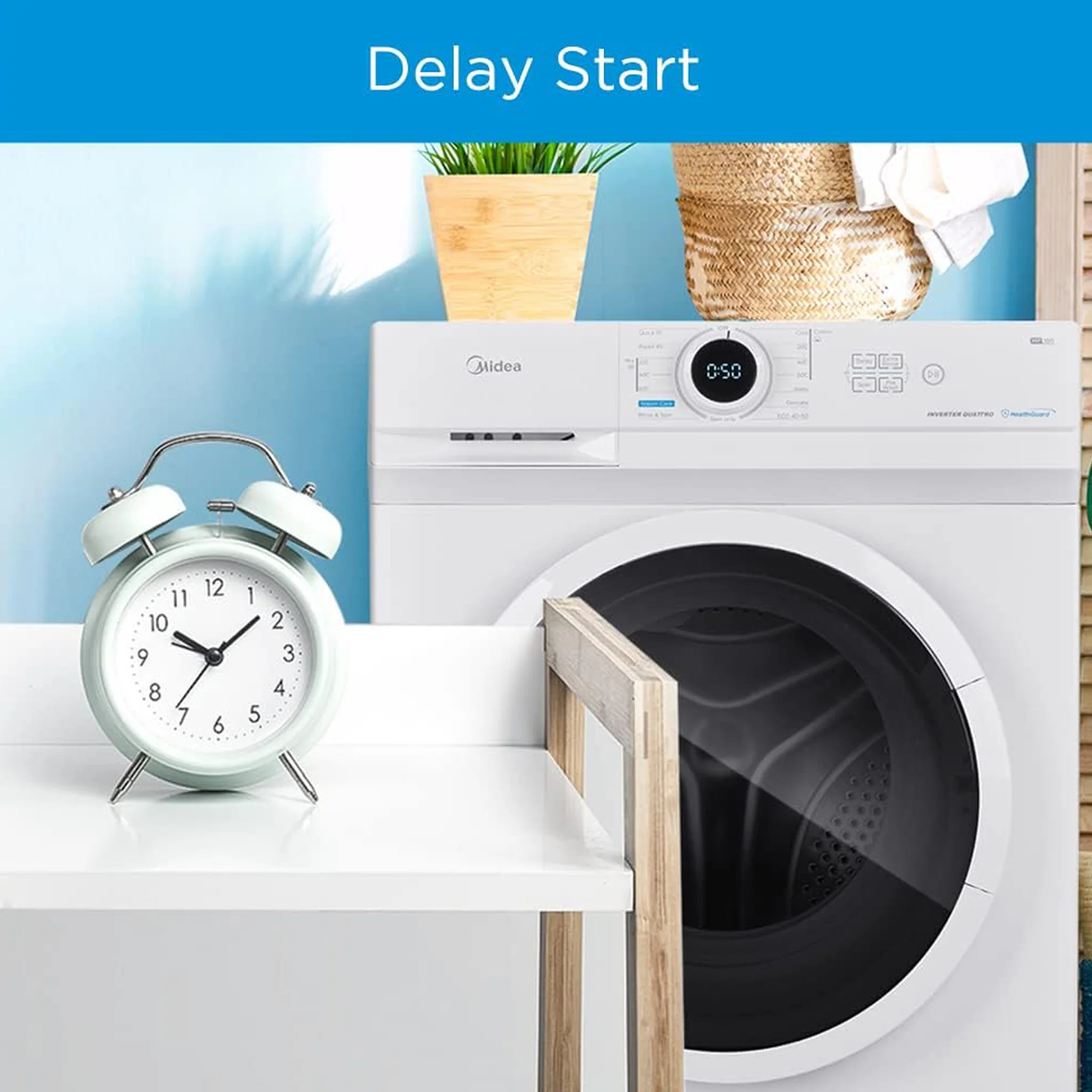 Midea 6KG Fully Automatic Washing Machine, MF100W60/W-GCC - Image 2