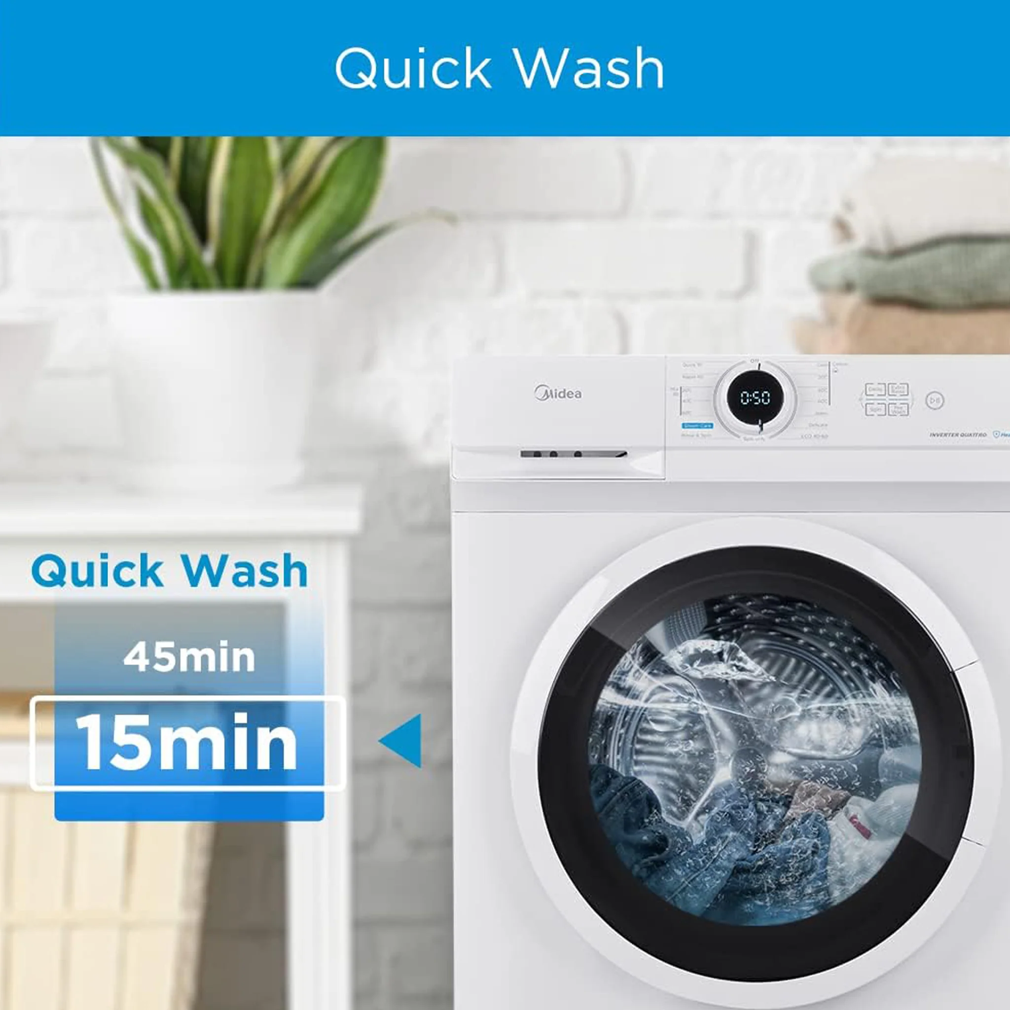 Midea 6KG Fully Automatic Washing Machine, MF100W60/W-GCC - Image 5