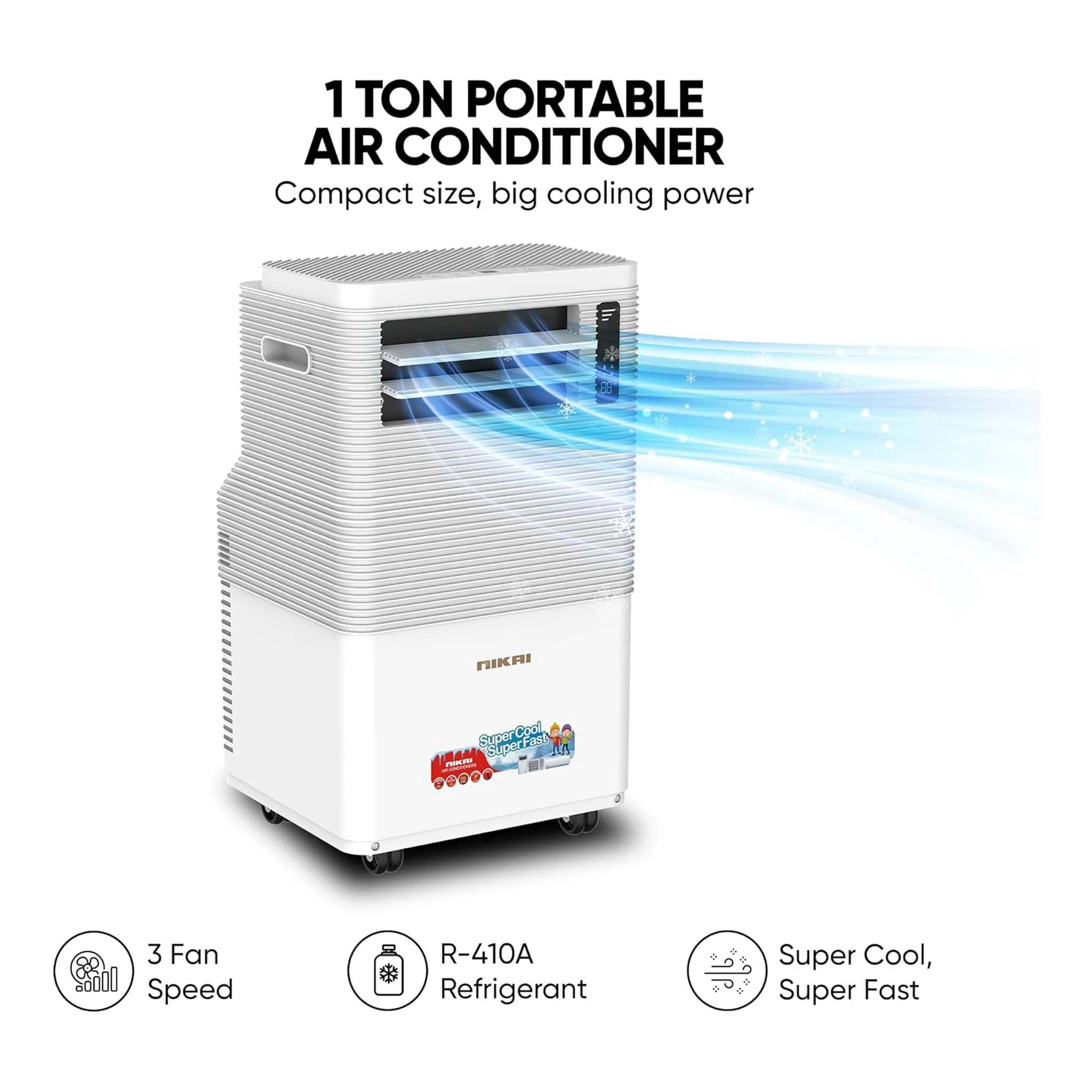 Nikai 1 Ton Portable Air Conditioner, NPAC12512A5 - Image 5