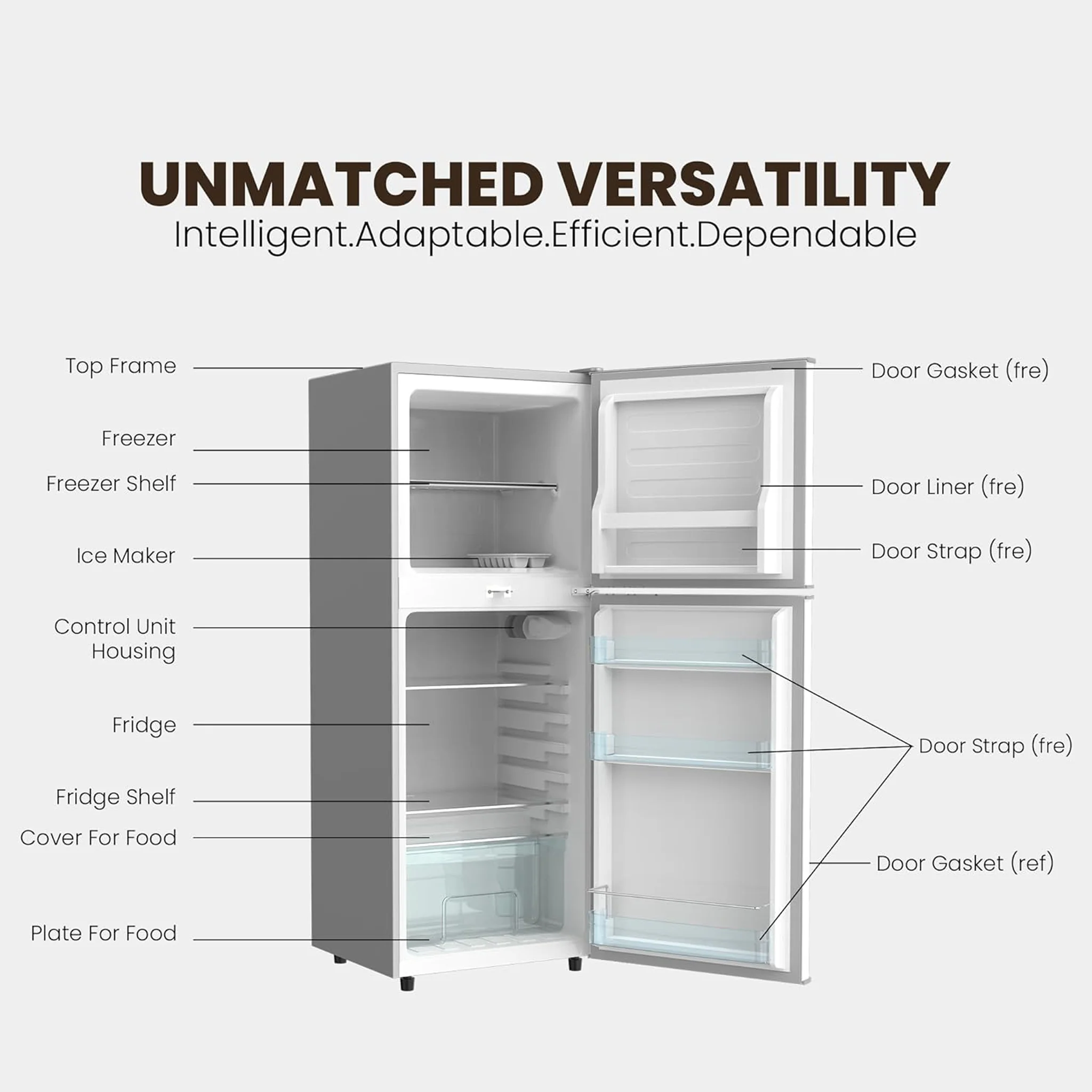 Nikai 200L Double Door Refrigerator, NRF200DN3M - Image 6