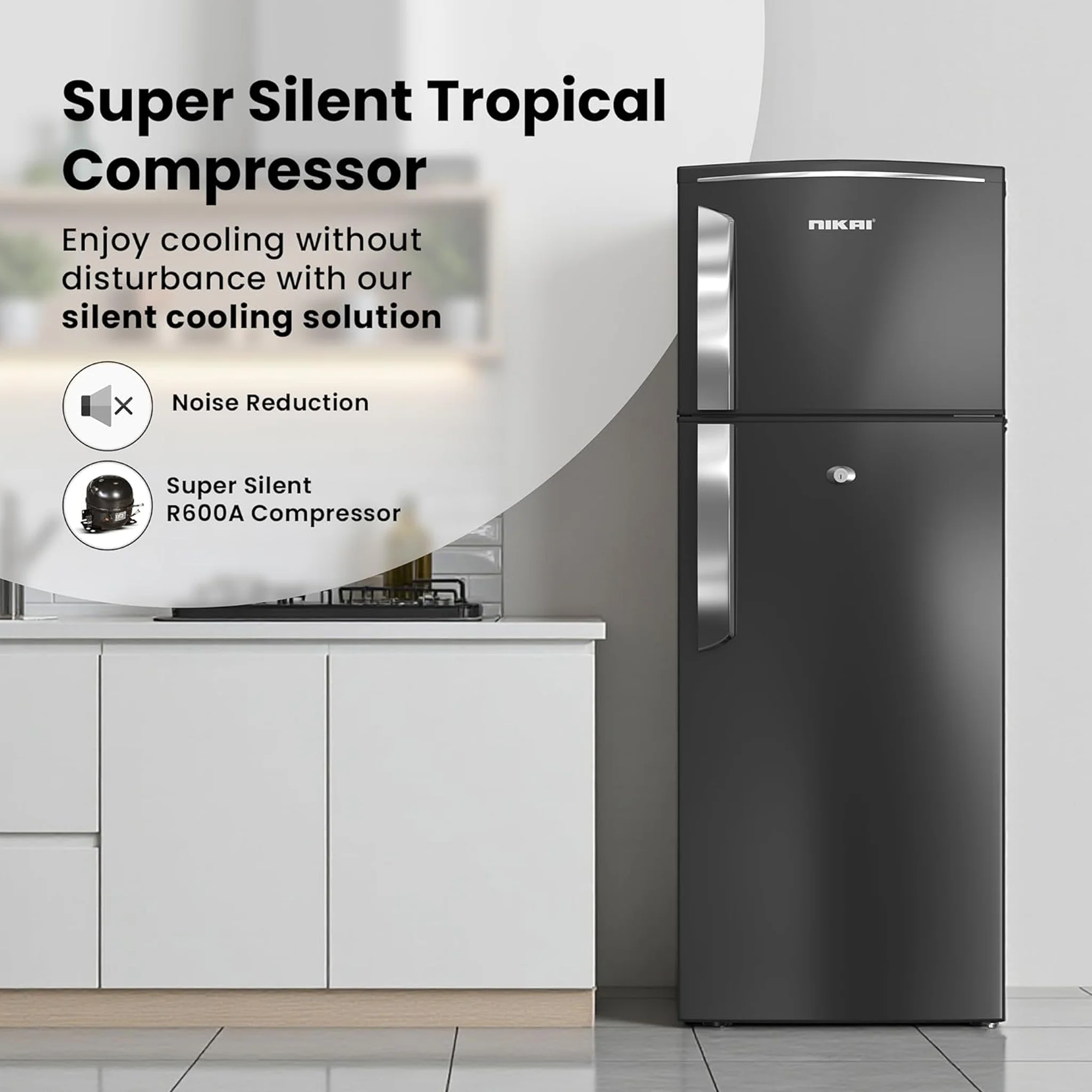 Nikai 280L Top Mount Refrigerator, NRF280DN5S1 - Image 5