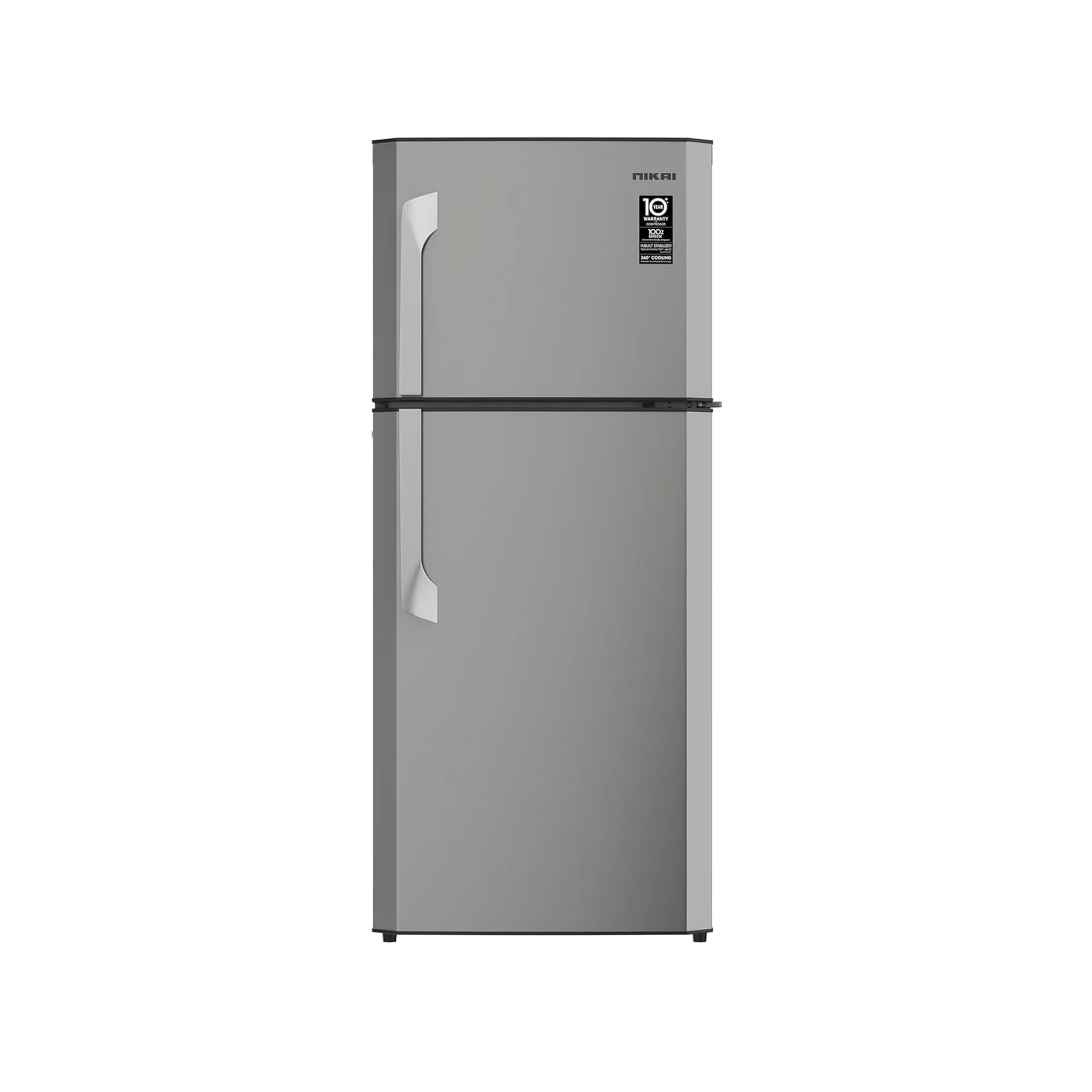 Nikai 300L Fully No Frost Double Door Refrigerator, NRF300FSS