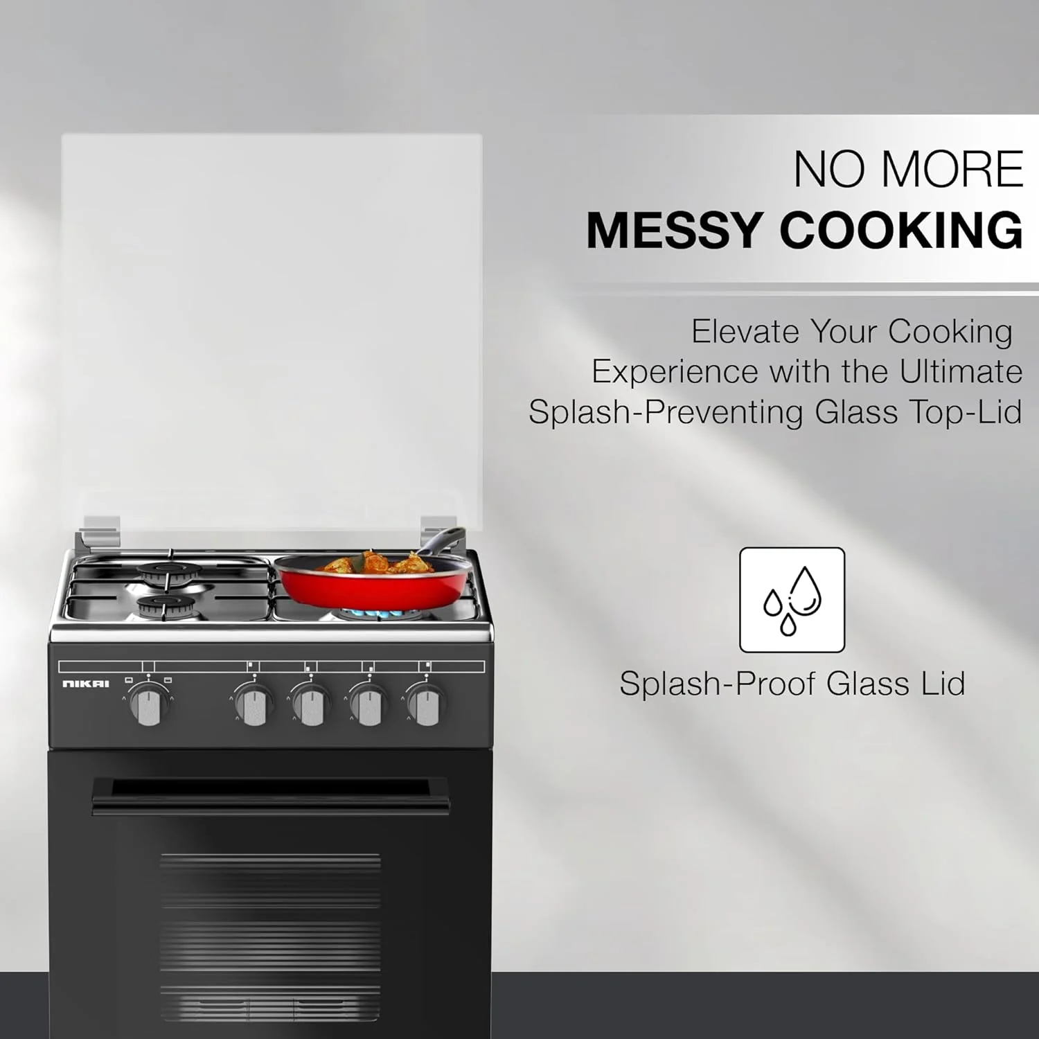 Nikai 50x55 Full Safety 4 Burner Gas Cooker, U3110NBFS - Image 9