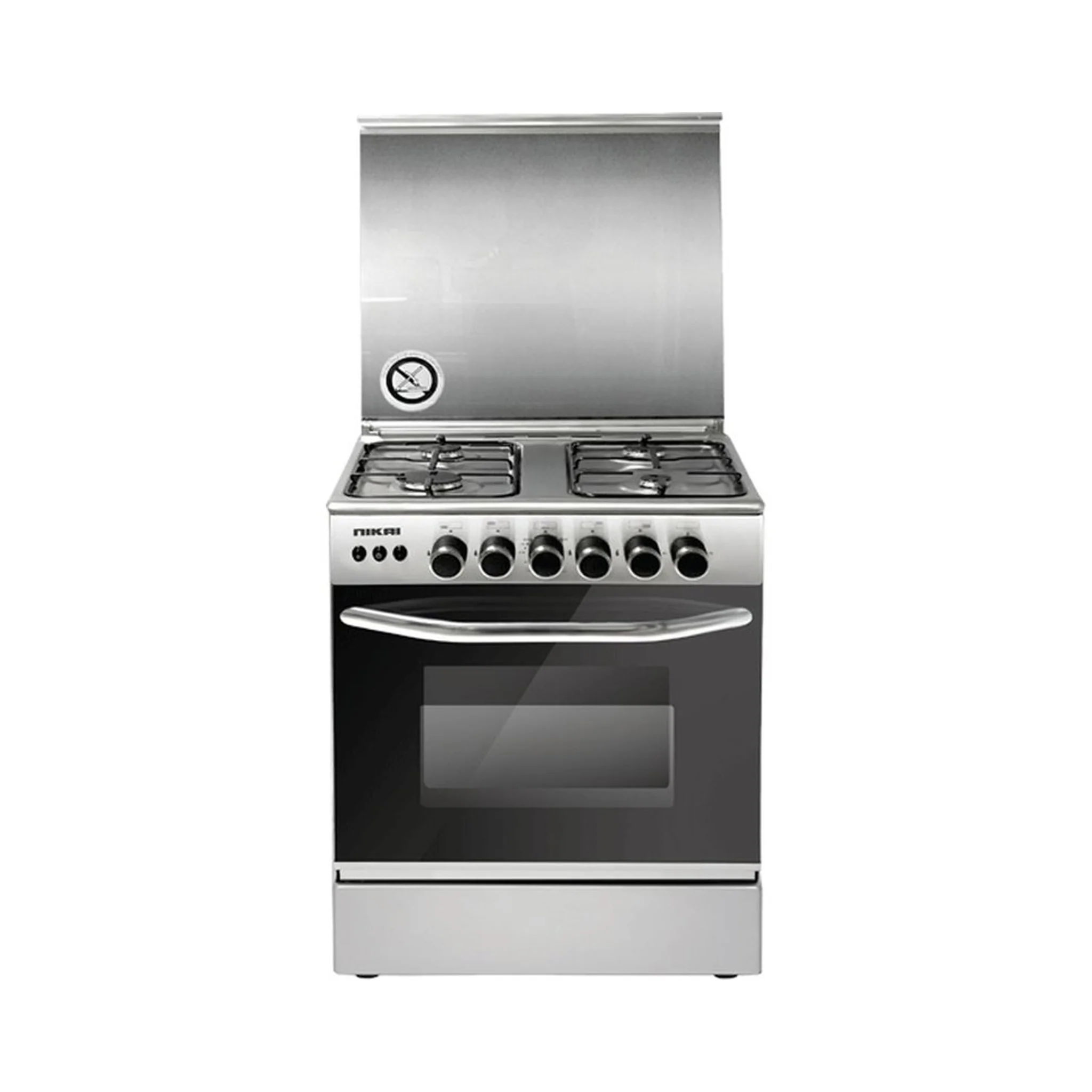 Nikai 60X60cm 4 Burner Auto Ignition Freestanding Gas Cooker, U6068FSE1