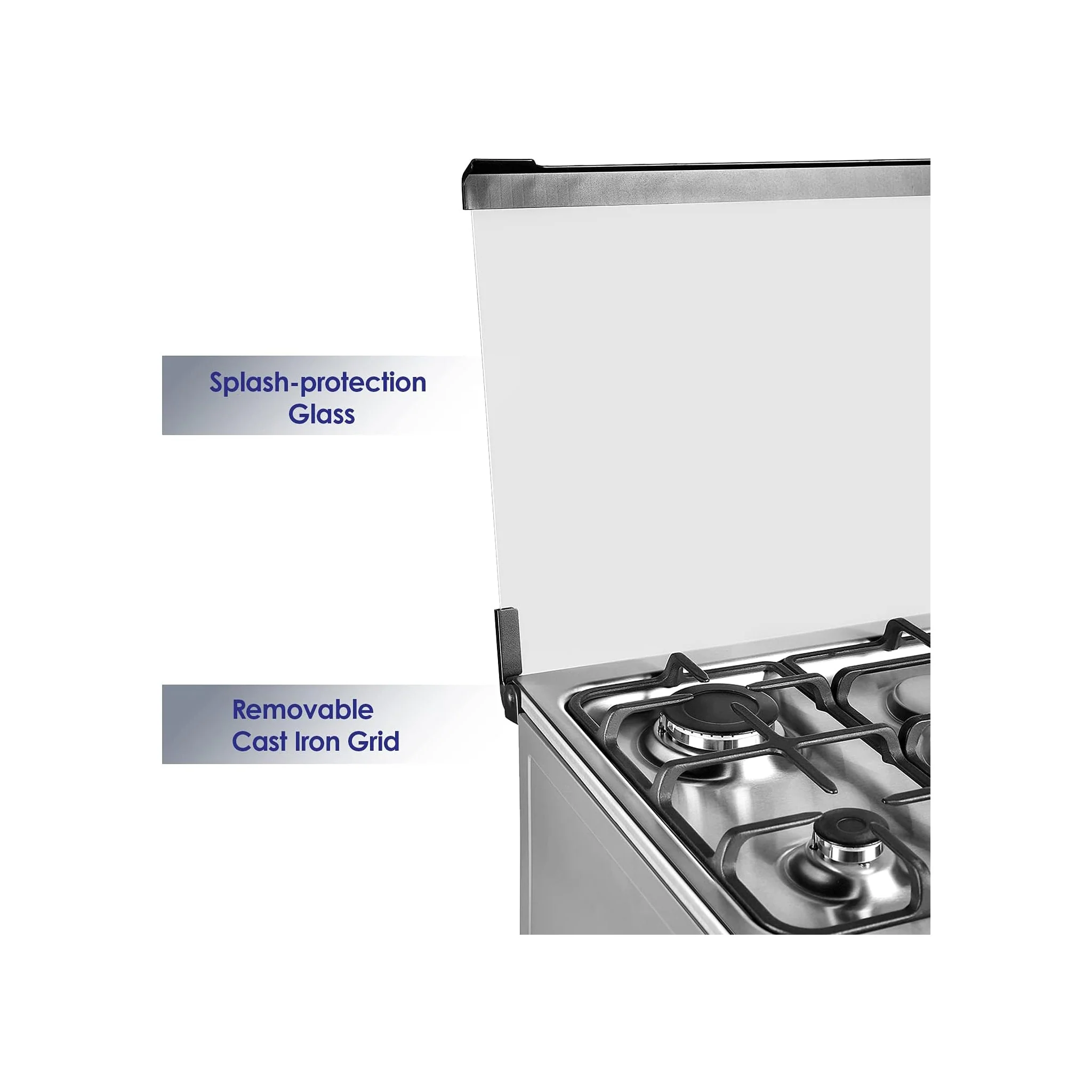 Nikai 90x60cm 5 Burner Freestanding Gas Cooker, U9063FS - Image 5