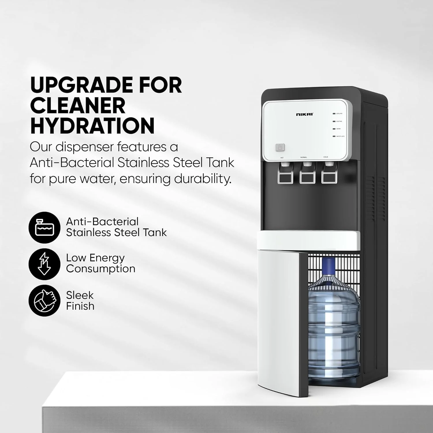 Nikai Bottom Loading Water Dispenser with Pump, NWD2000BL - Image 5