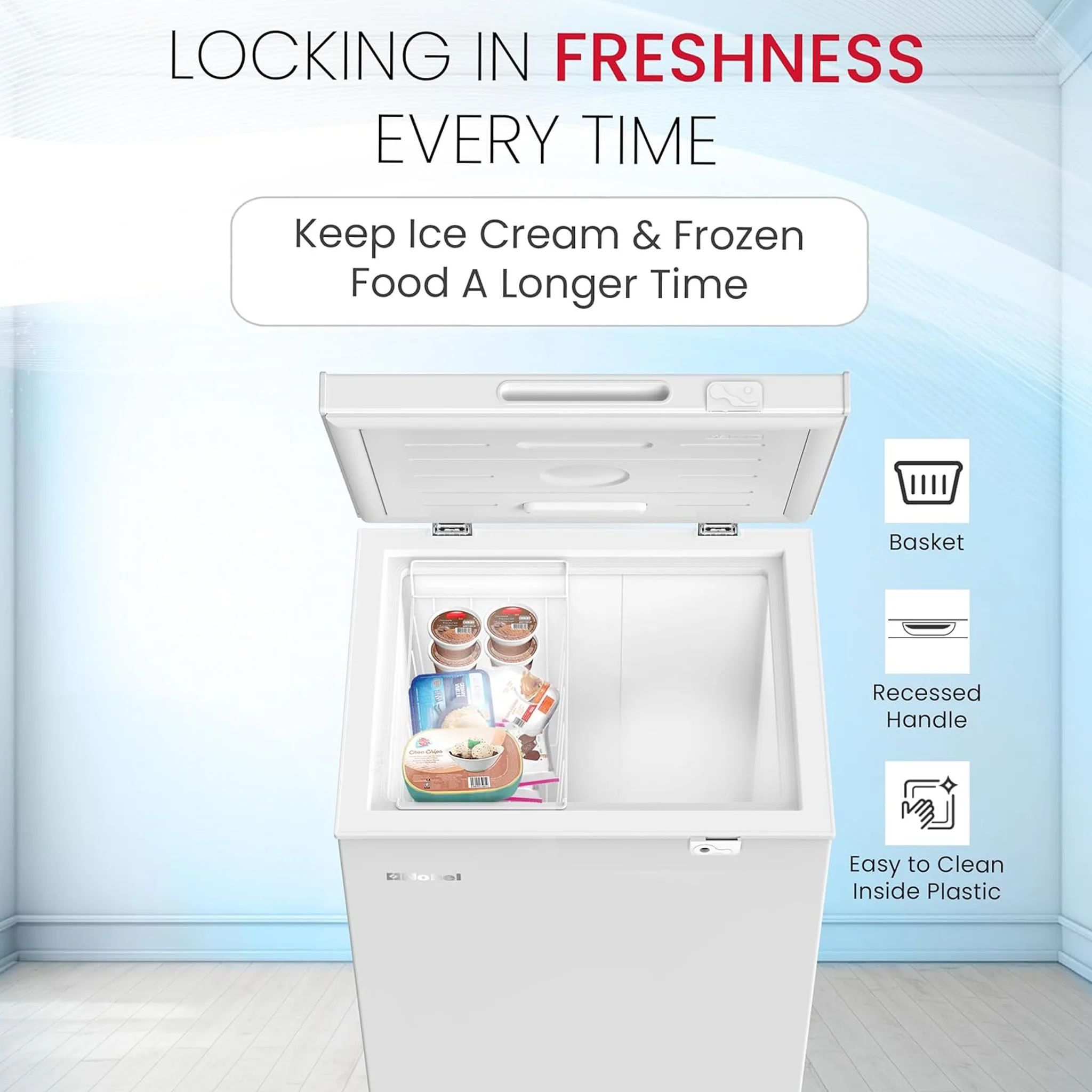 Nobel 145L Single Door Chest Freezer, NCF145 - Image 7