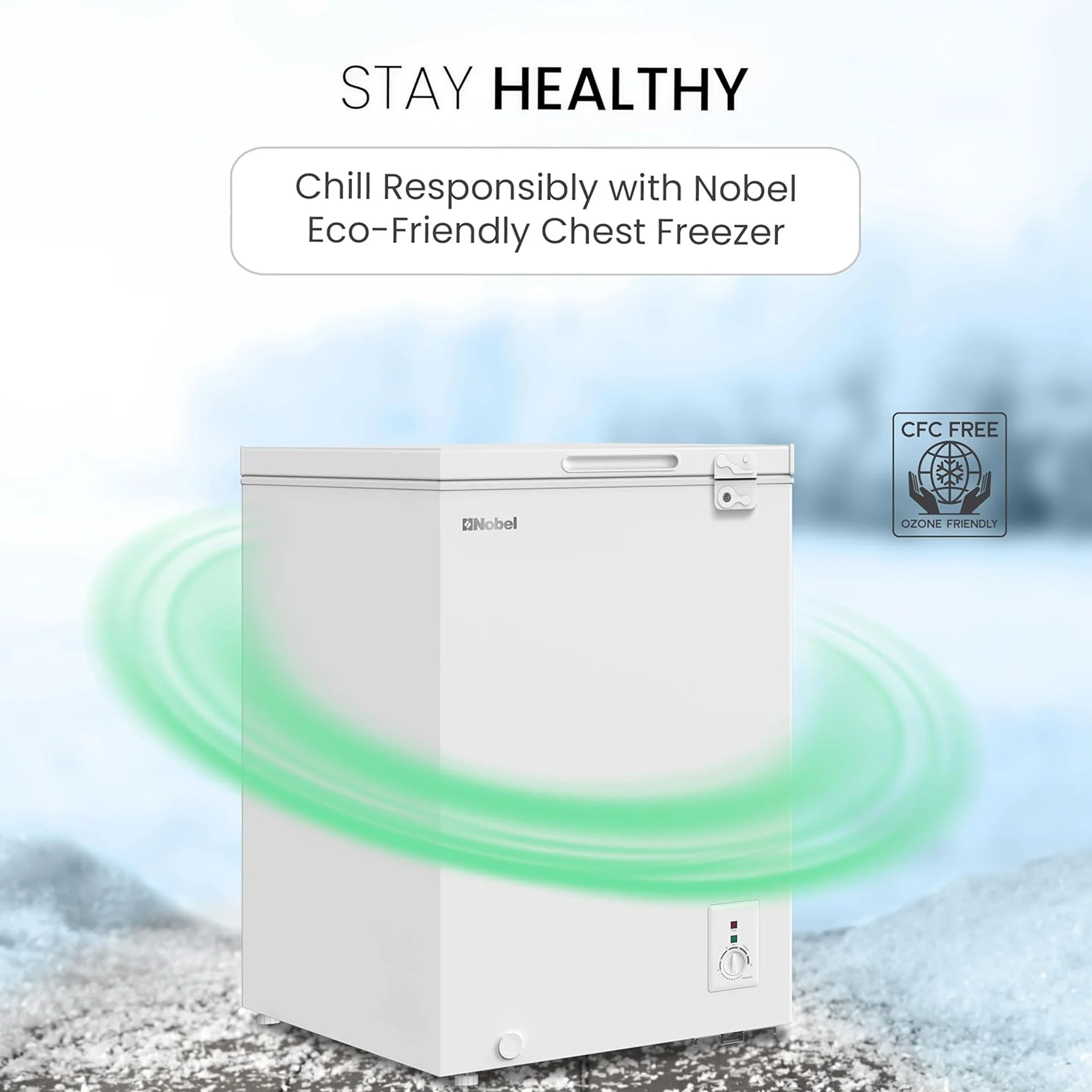 Nobel 145L Single Door Chest Freezer, NCF145 - Image 8