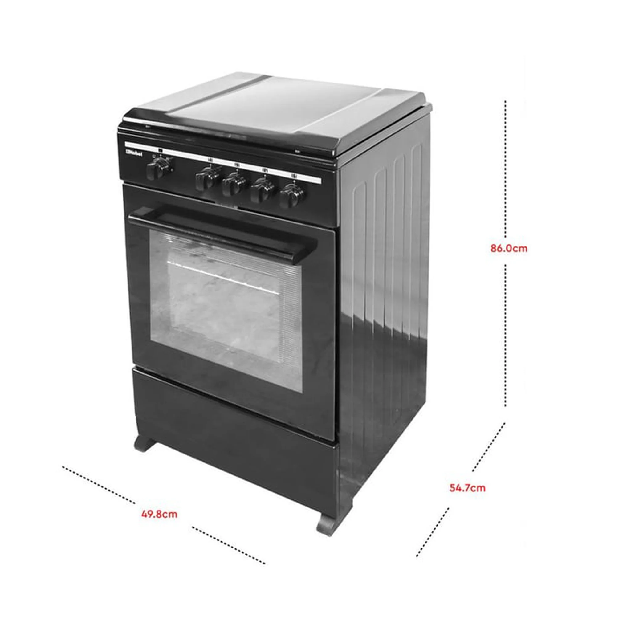 Nobel 50X50 4 Burner Gas Cooker, NGC5000-BK - Image 2