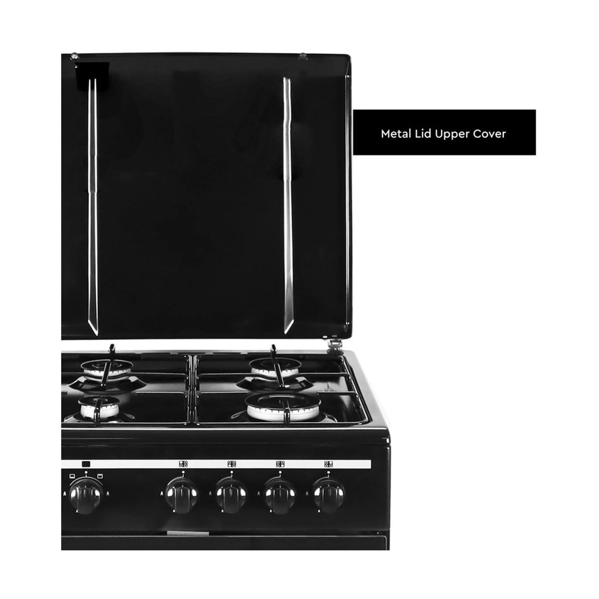 Nobel 50X50 4 Burner Gas Cooker, NGC5000-BK - Image 4