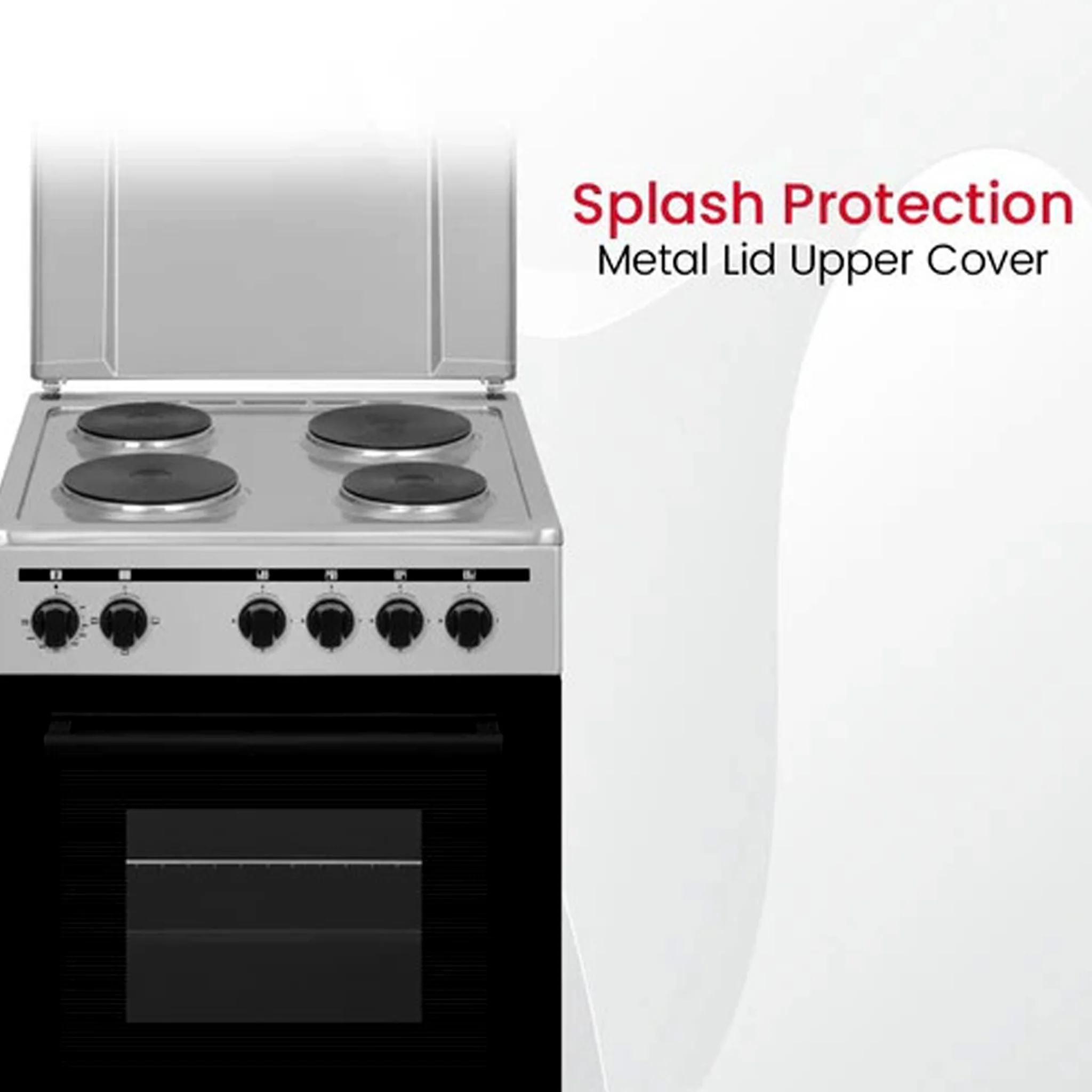Nobel 50X50 Cm 4 Burner Electric Cooker, NGC5400-S - Image 9