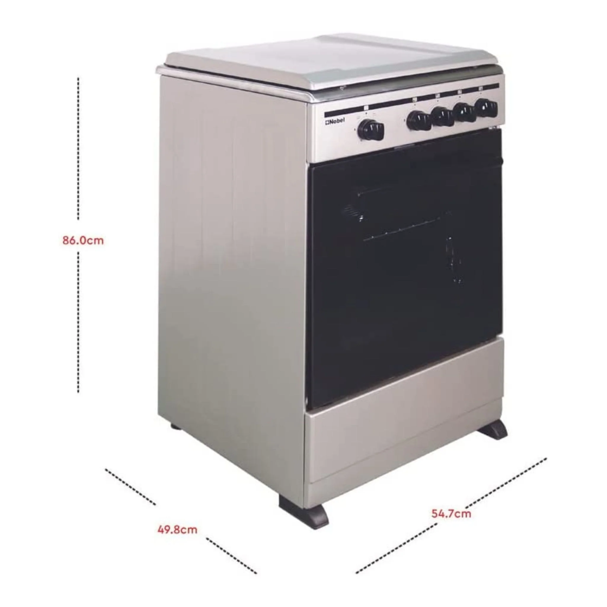 Nobel 50x50 4 Burner Cooking Range, NGC5000S - Image 3