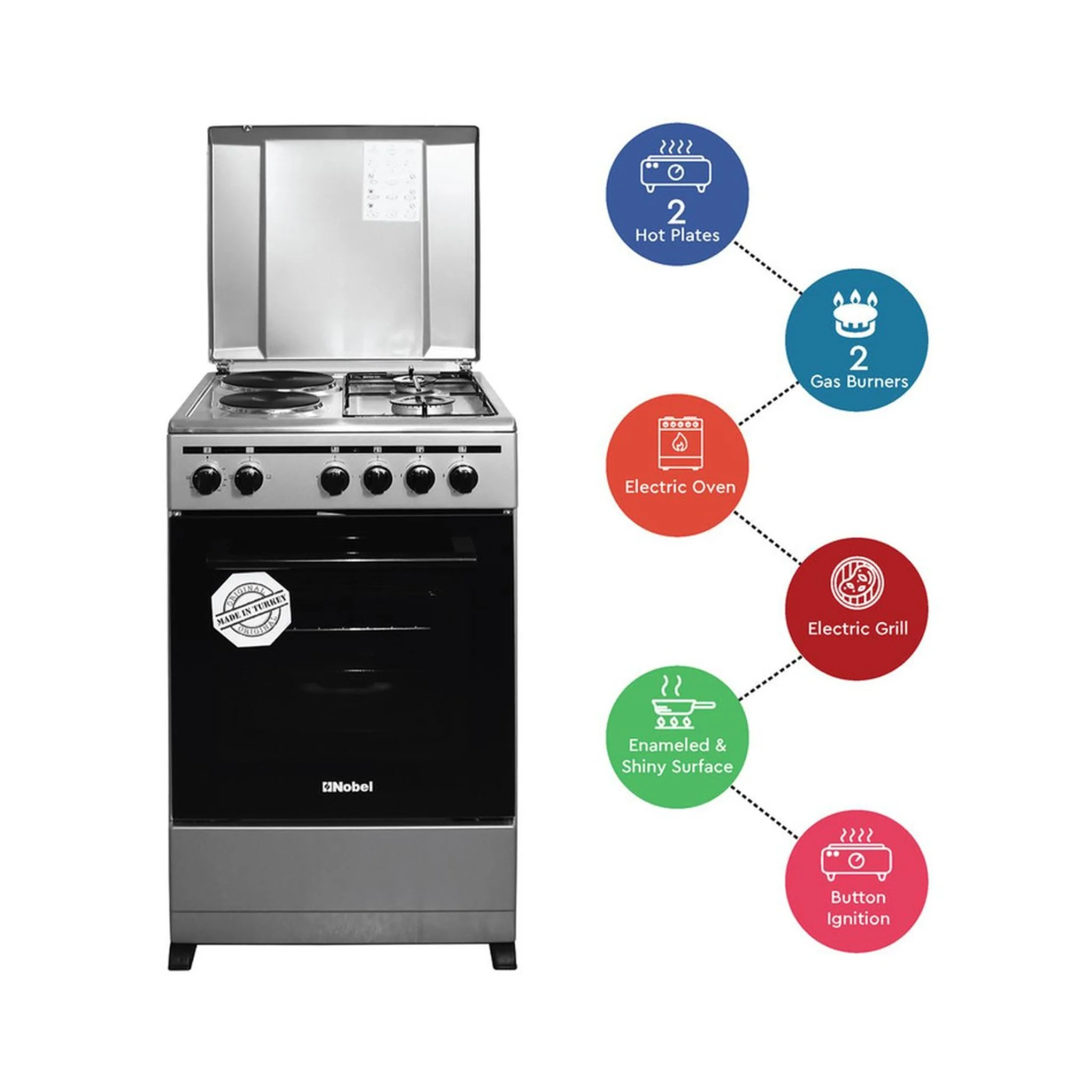 Nobel 50x50 Cooking Range, NGC5200-S - Image 2