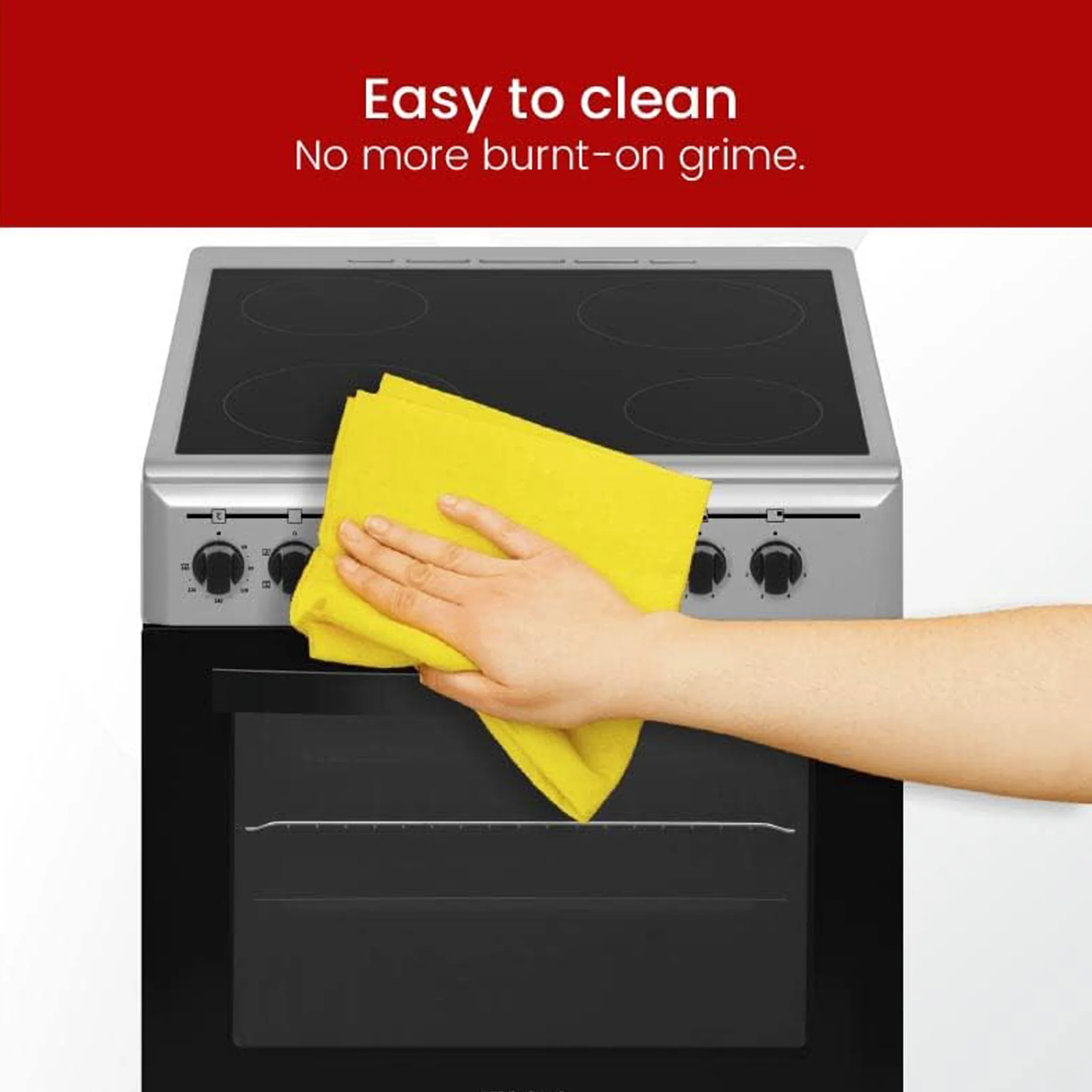 Nobel 60 x 60 Ceramic Cooker with Electric Grill & Oven, NGC60VTC - Image 7