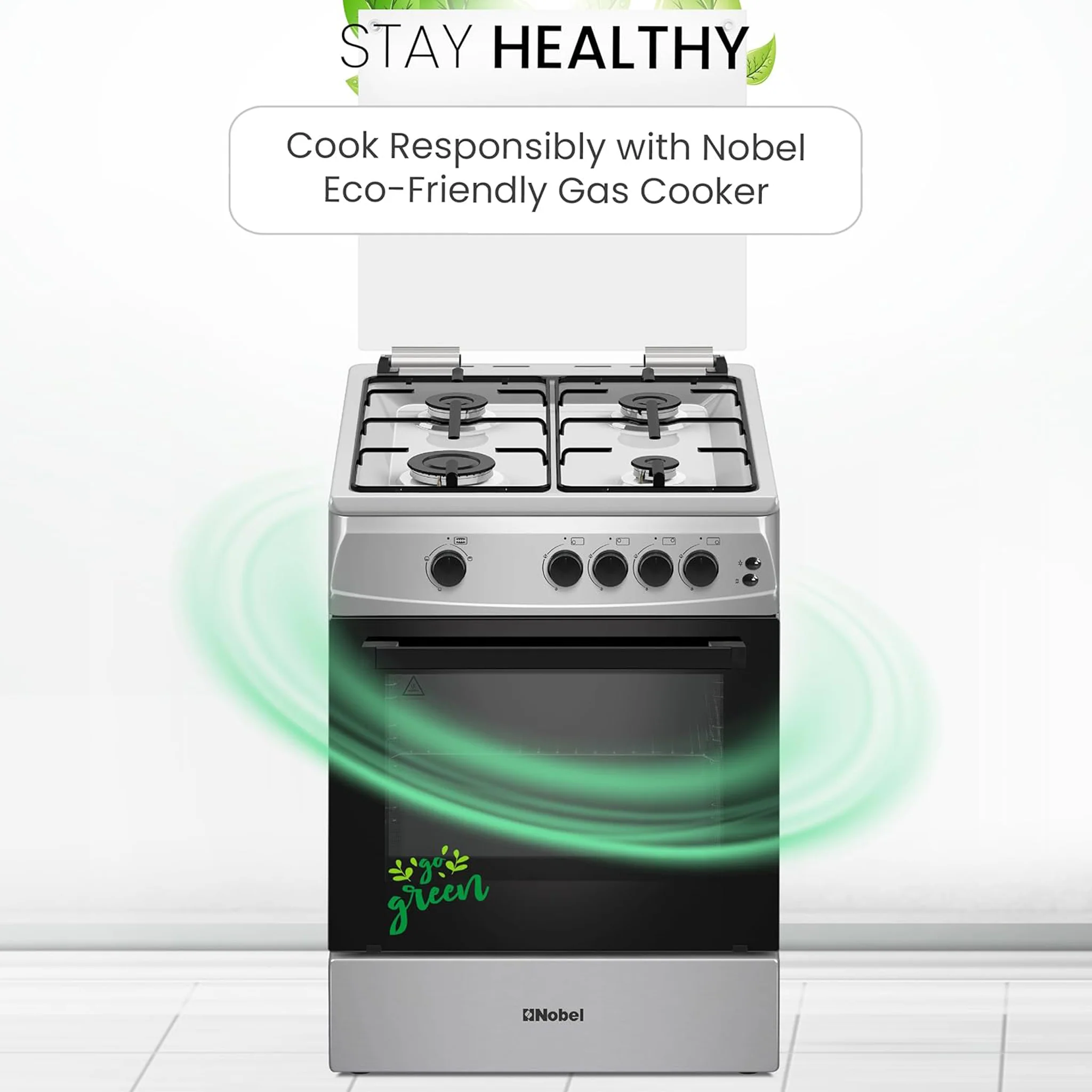 Nobel 60X60Cm 4 Burner Cooking Range, NGC6611 - Image 8
