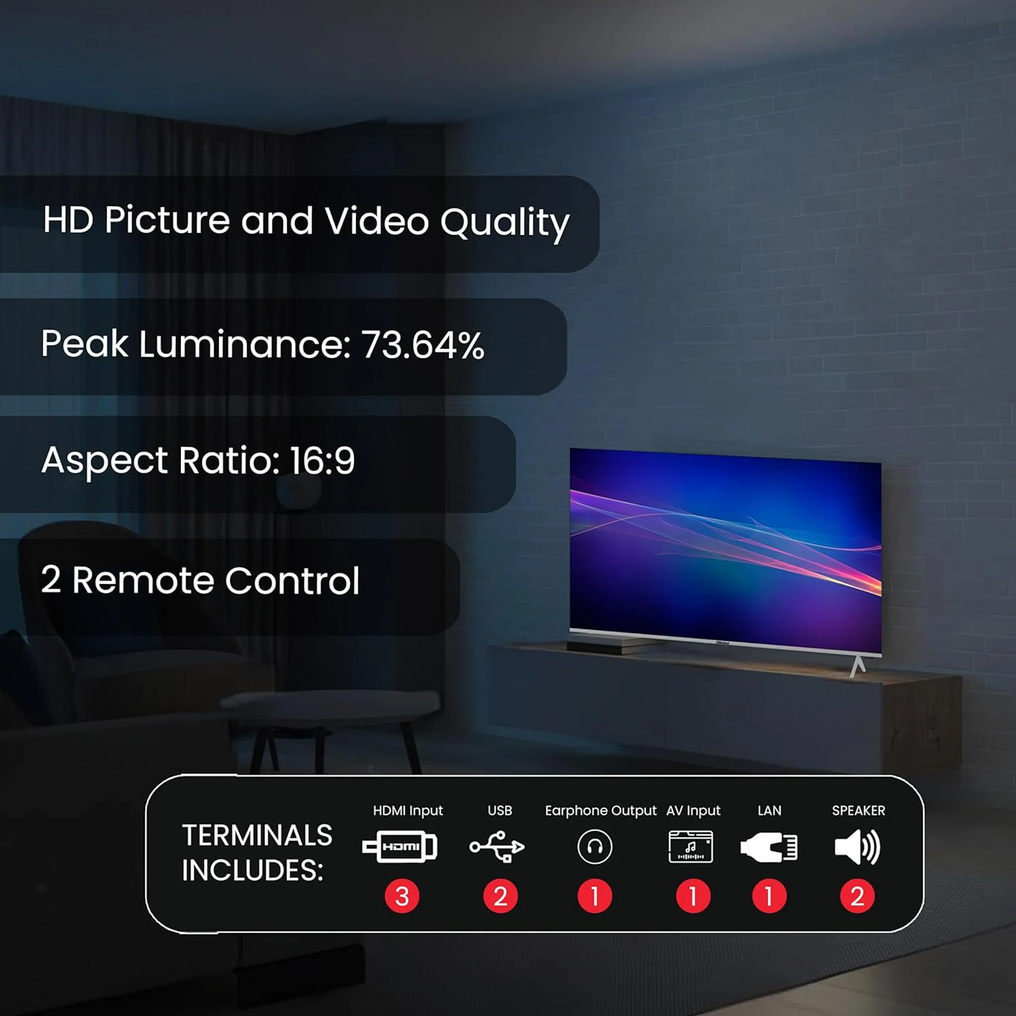 Nobel 85 inch Smart TV - 4K, UHD85VID - Image 4