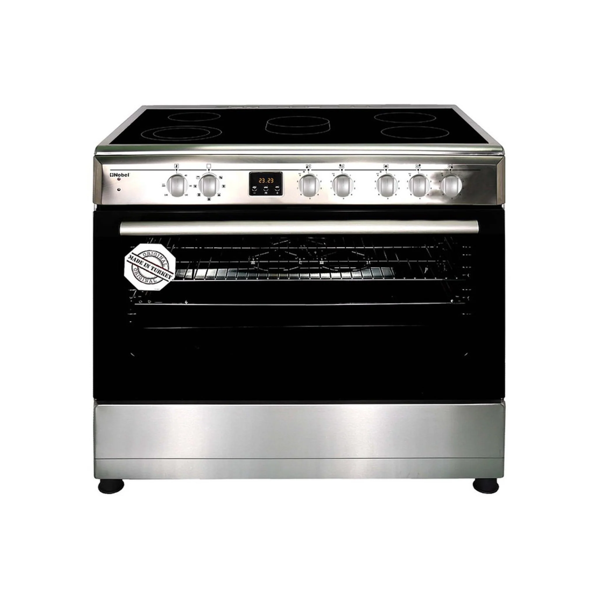 Nobel 90x60 Ceramic 5 Burner Electric Ceramic Cooking Range, NGC90VTC