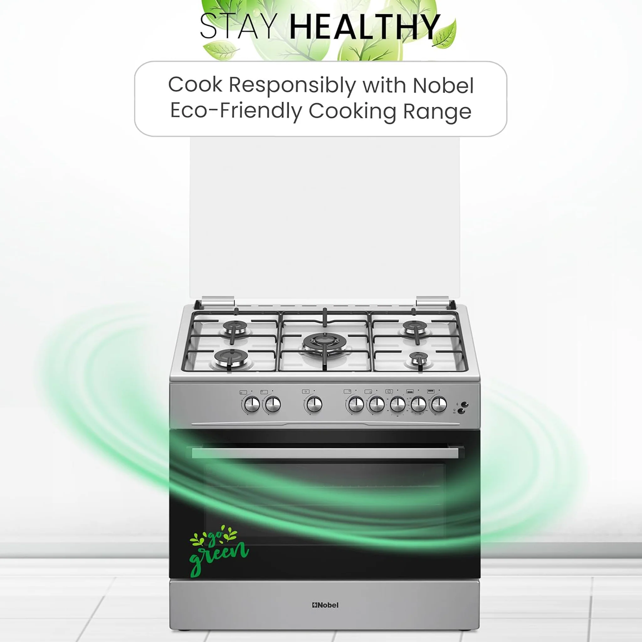 Nobel 90X60 Cm 5 Burner Cooking Range, NGC9699I - Image 8