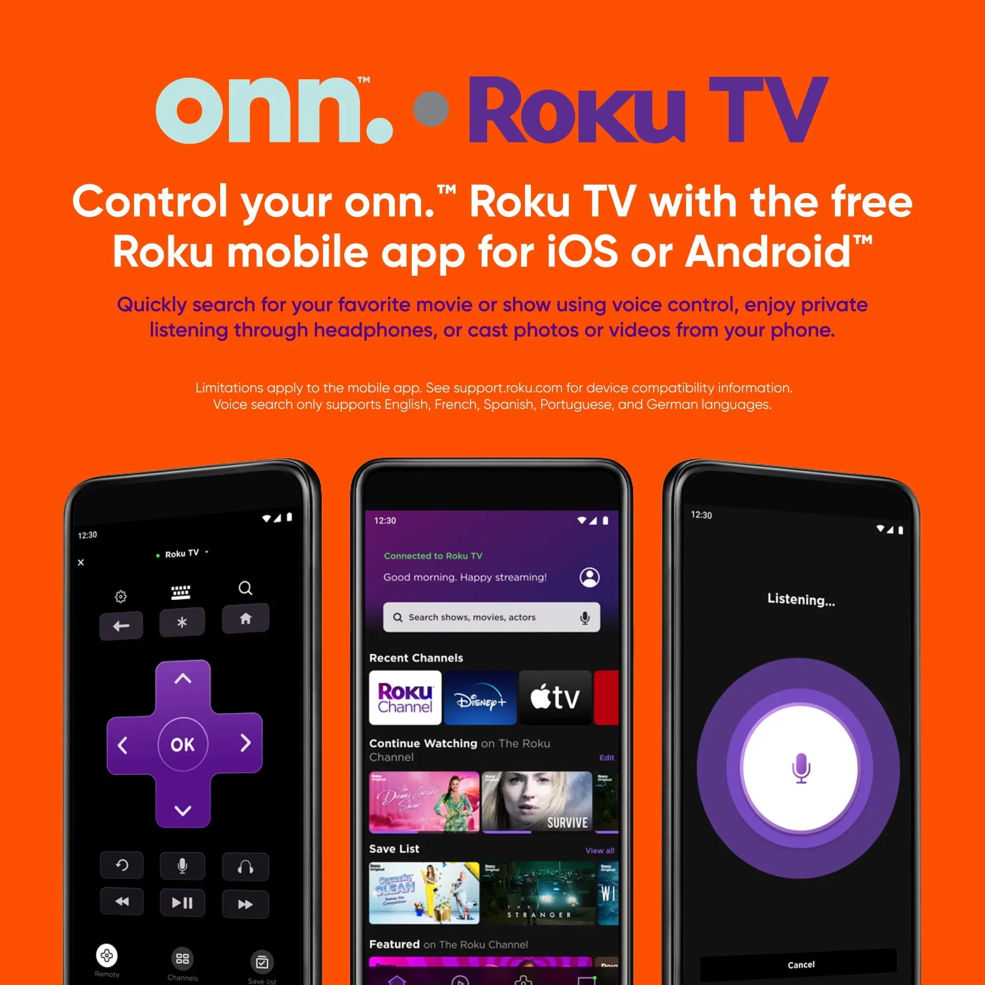 Onn 55 inch Smart TV - 4K - Image 6
