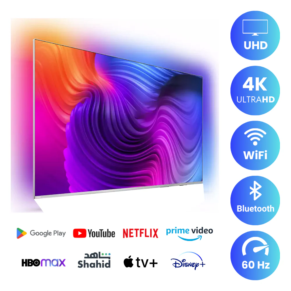 Philips 55 inch Smart TV - 4K - Ambient Light, 55PUS9000 - Image 2