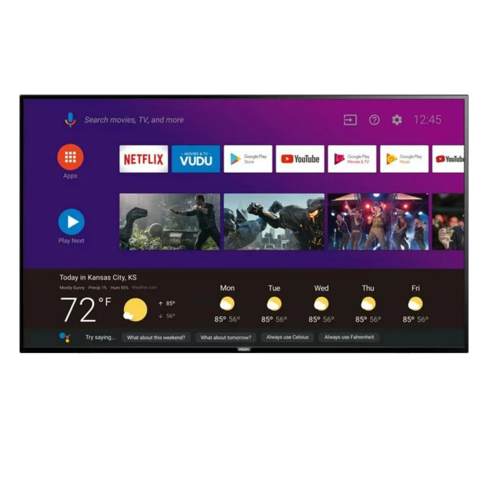Philips 65 inch Android Smart TV, 65PFL5504