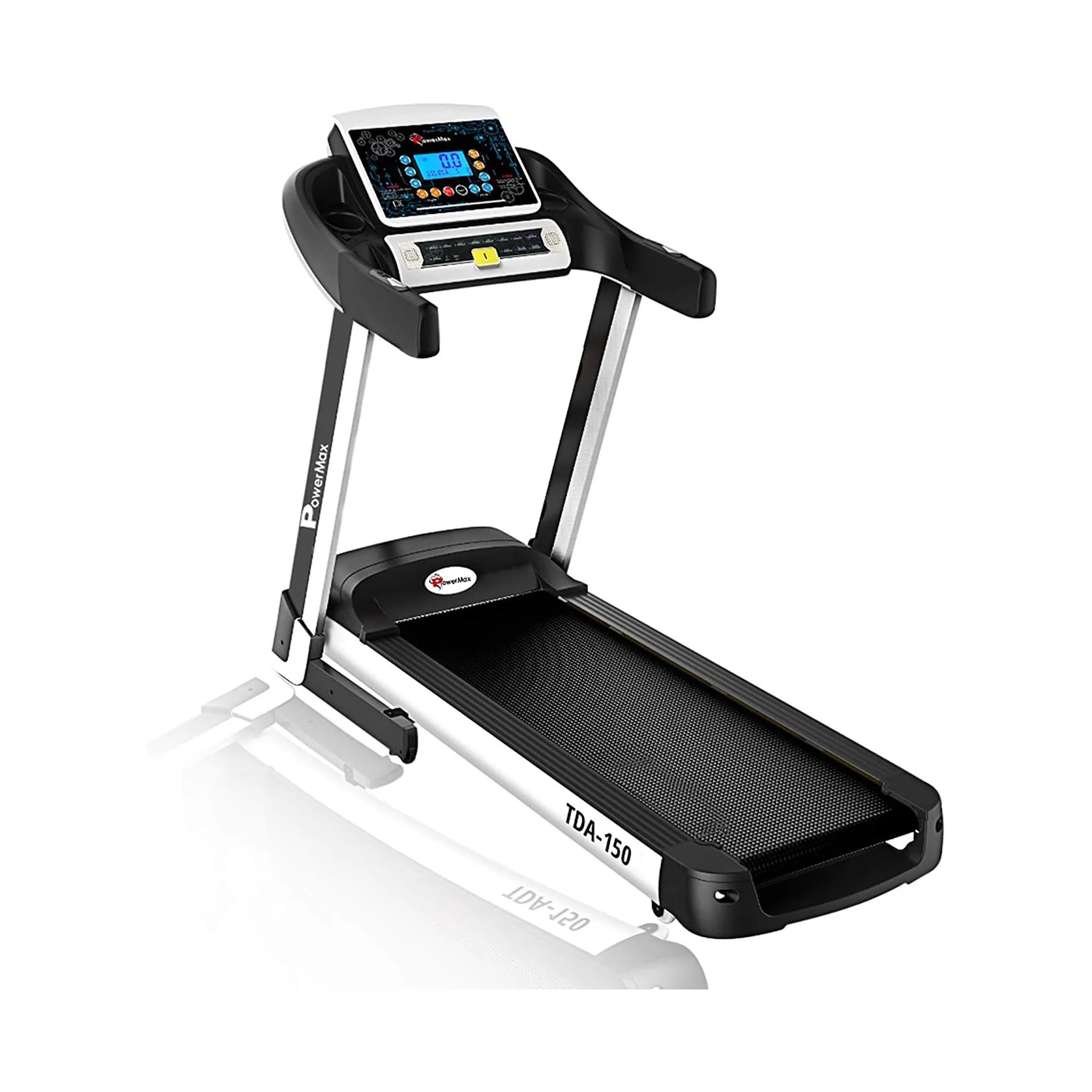 PowerMax 5HP Treadmill with Auto Incline & Hydraulic Softdrop, TDA-150